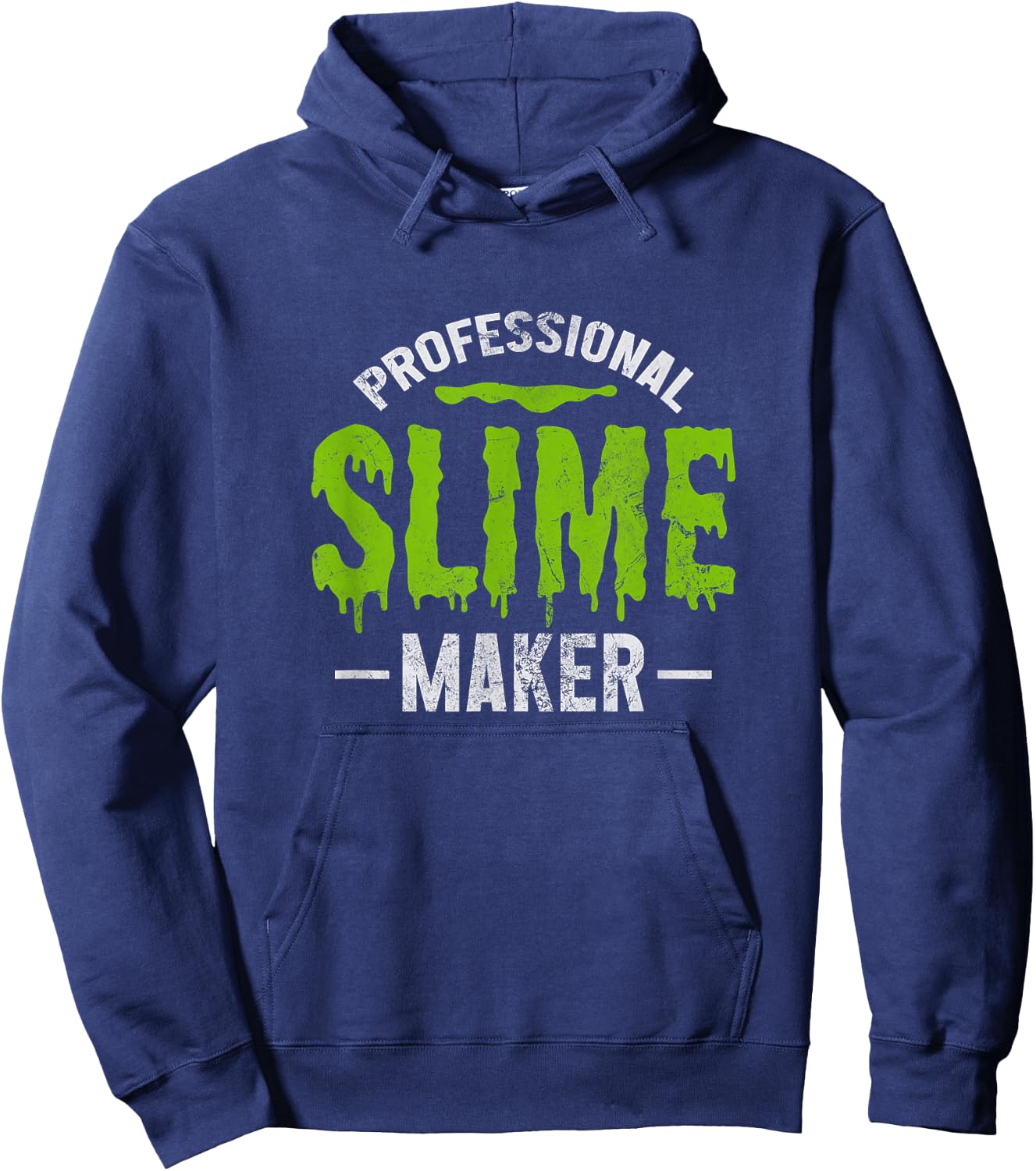 Professional Slime Maker Slime Making Distressed Hoodie - Hoodie | Navy
