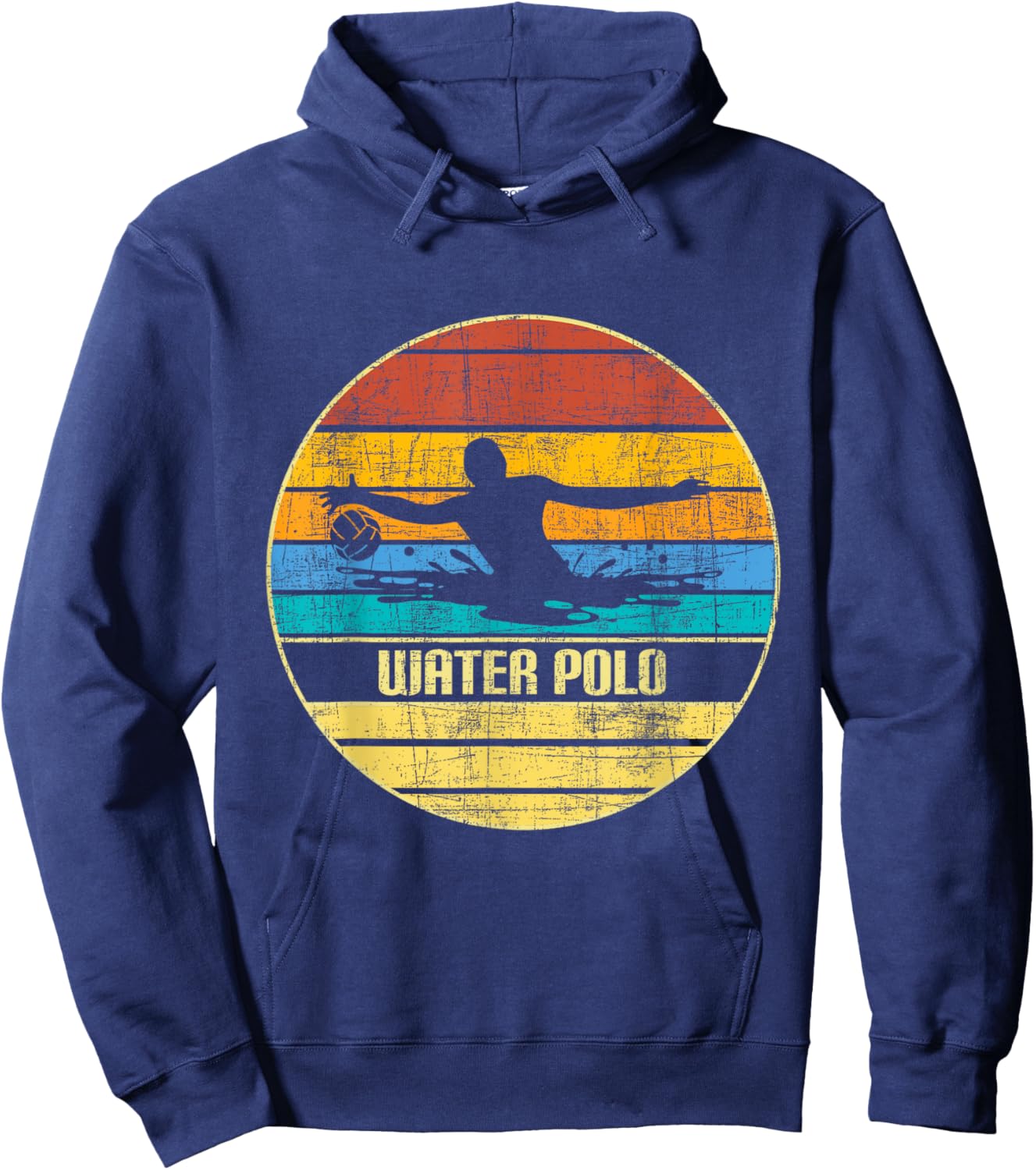 Water Polo - Retro Vintage Goalie Sportsmen Sports Lover Hoodie - Hoodie | Navy