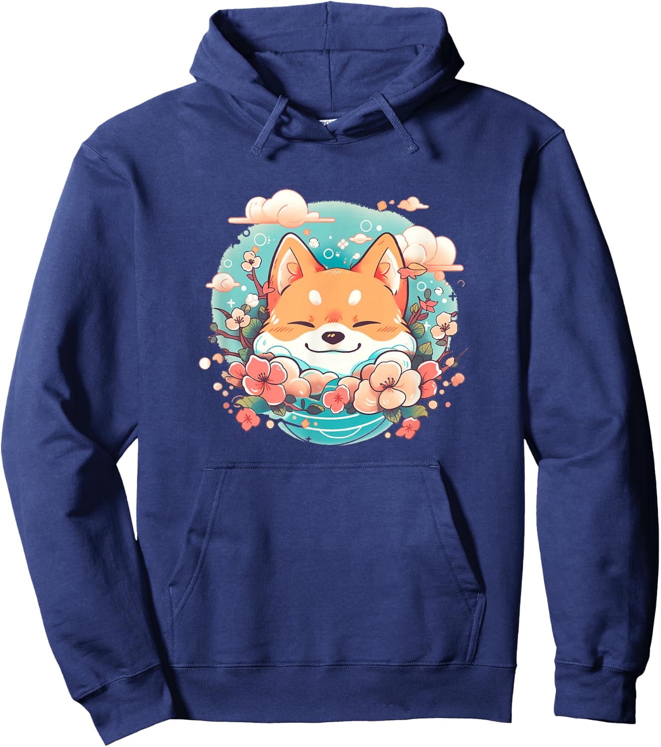 Cute Shiba Inu for Shiba Inu Lover Featuring a Inu Shiba Hoodie - Hoodie | Navy