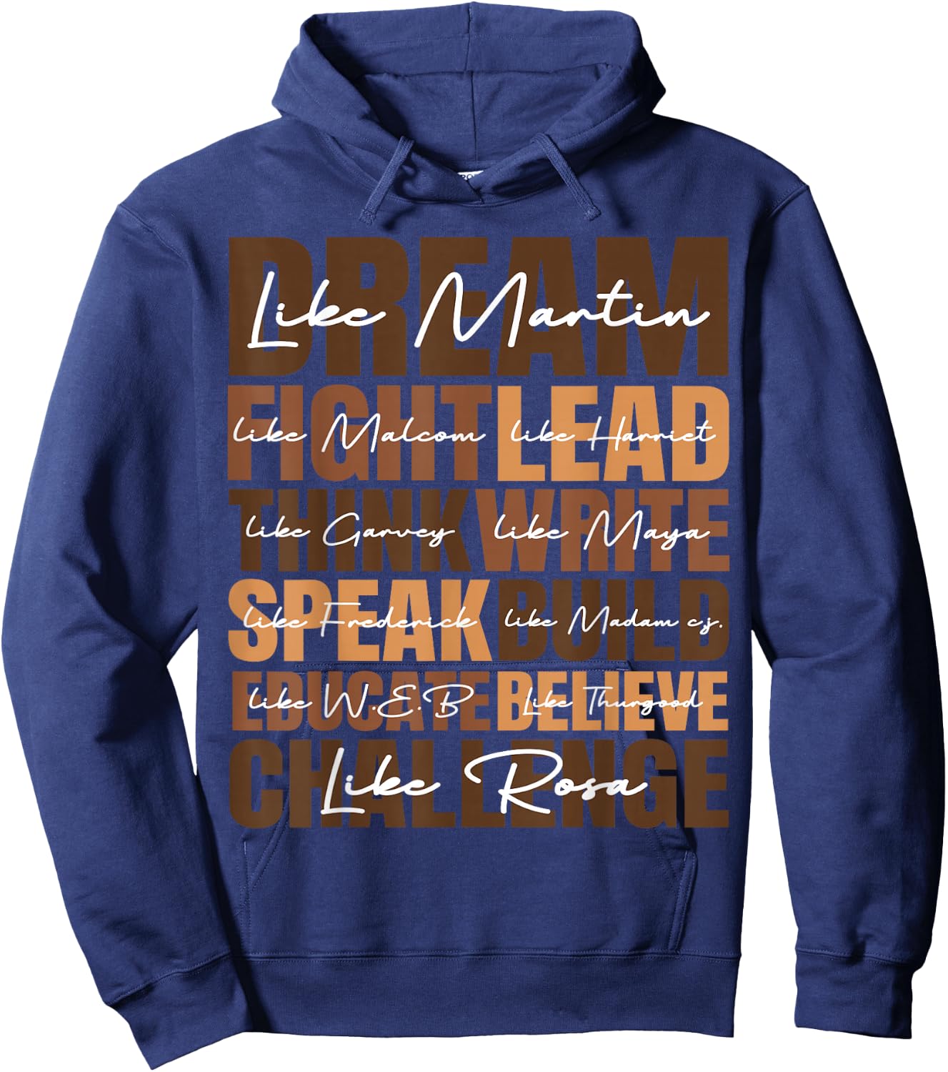Dream Black History Month Juneteenth African American Gifts Hoodie - Hoodie | Navy