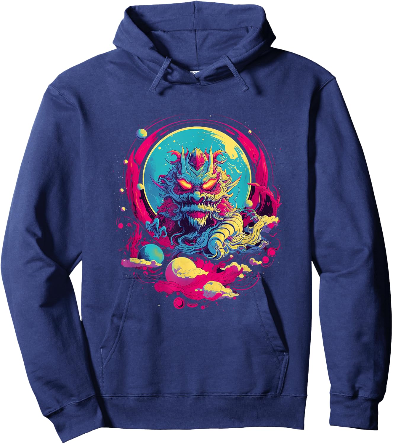 Chinese Japanese Dragon Asian Japan Hoodie - Hoodie | Navy