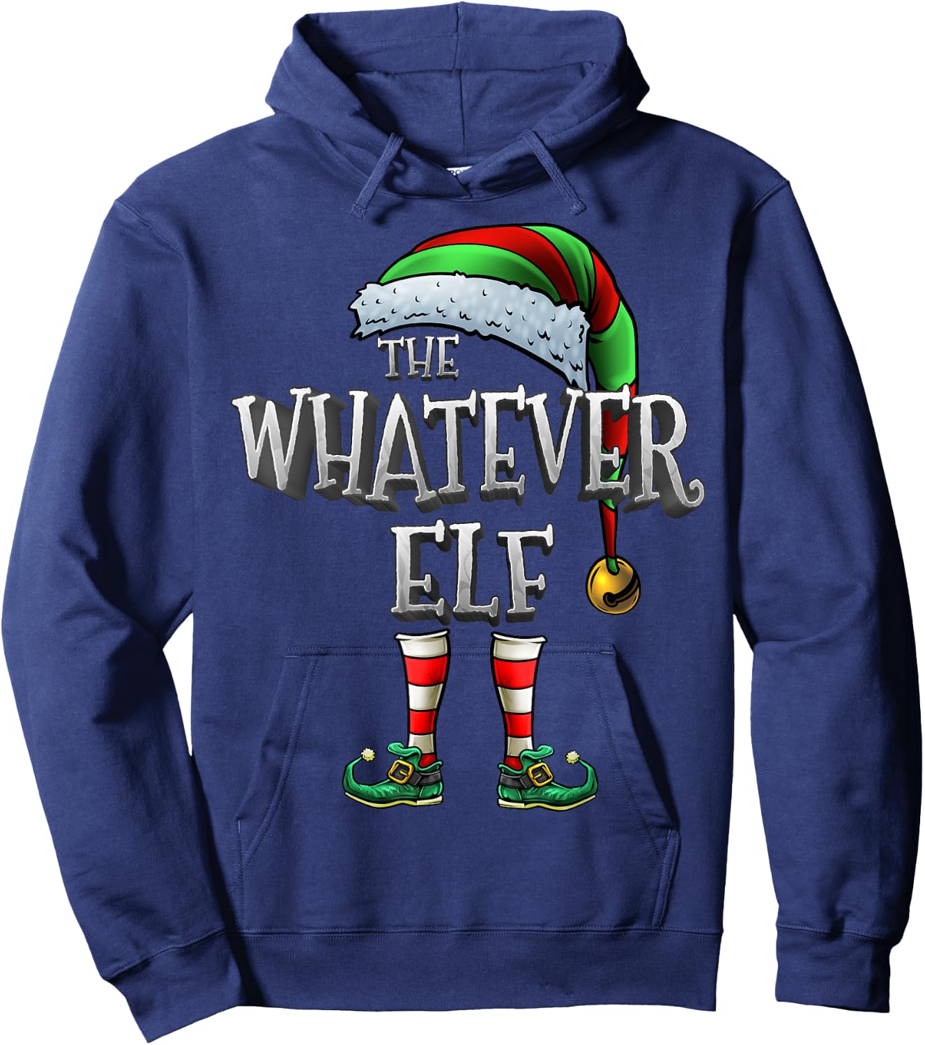 The Whatever Elf Matching Family Whatever Christmas Elf Hoodie - Hoodie | Navy