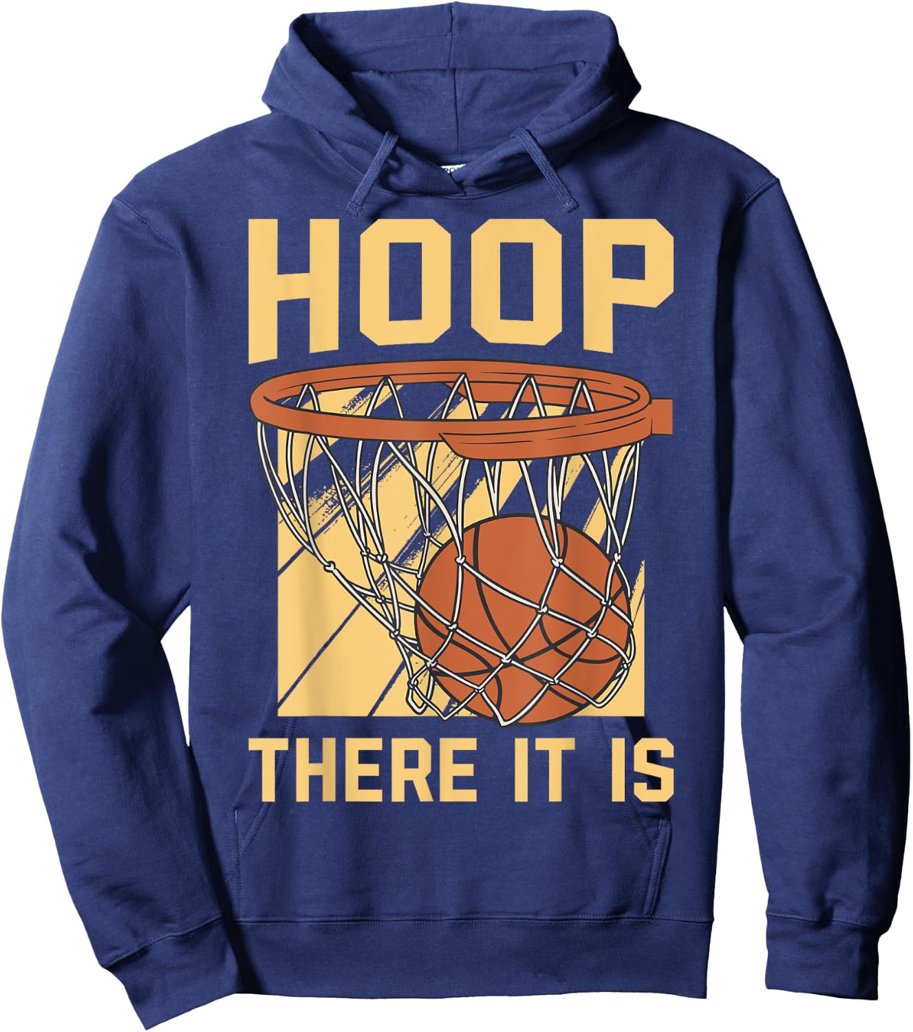 Hoop There It Is Hoodie - Hoodie | Navy