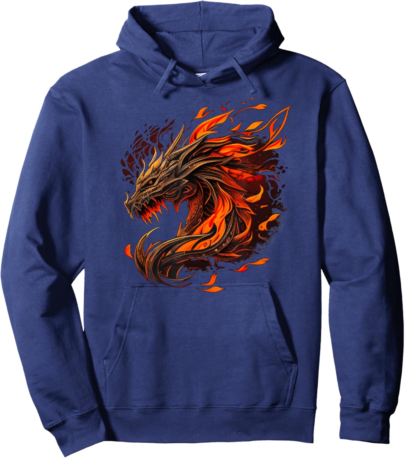 Cool Fire Dragons Hoodie - Hoodie | Navy