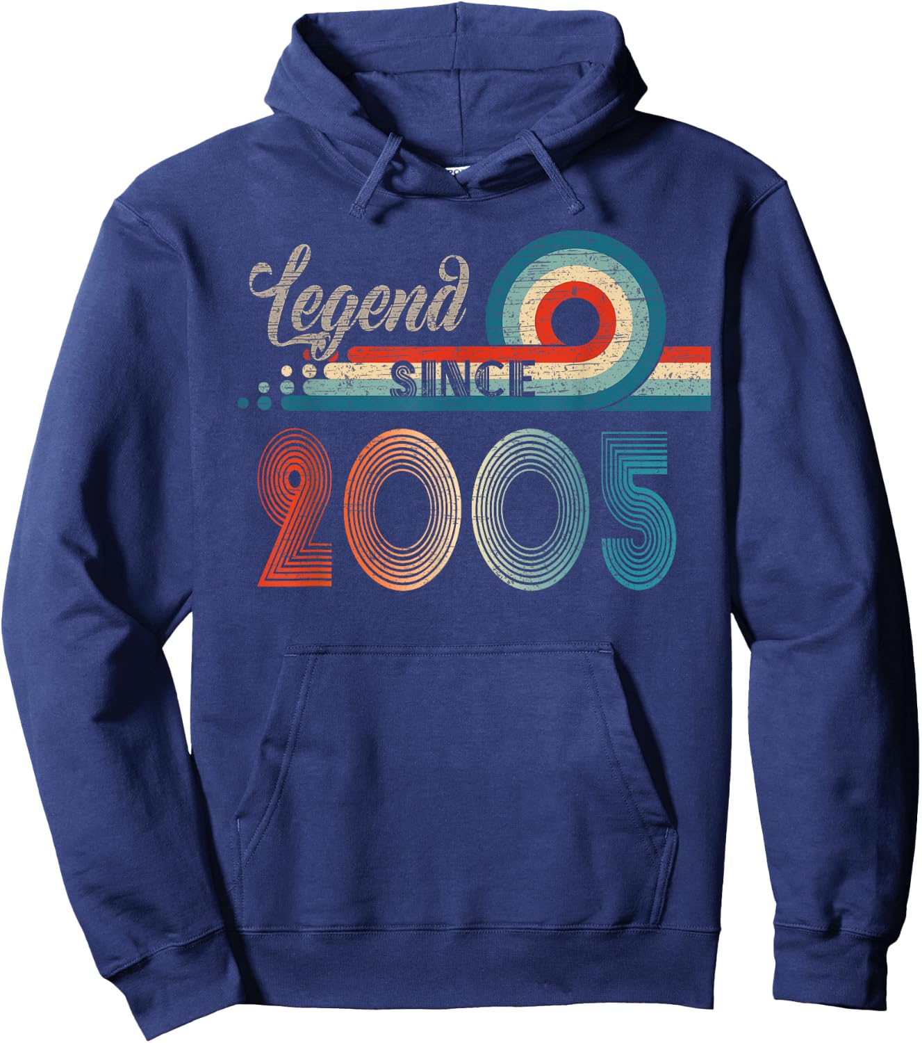 20 Year Old 20 Birthday Gifts Vintage Legend Since 2005 Hoodie - Hoodie | Navy