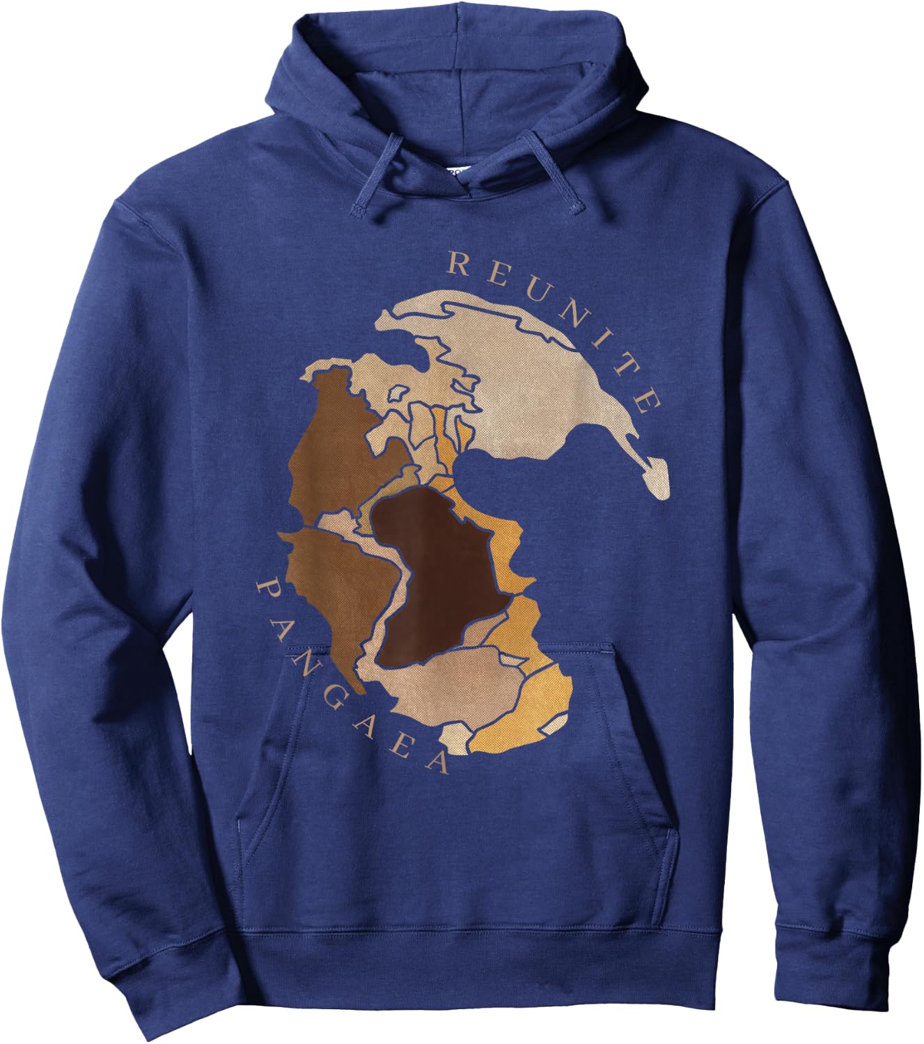Reunite Pangaea : Human Skin Version Hoodie - Hoodie | Navy