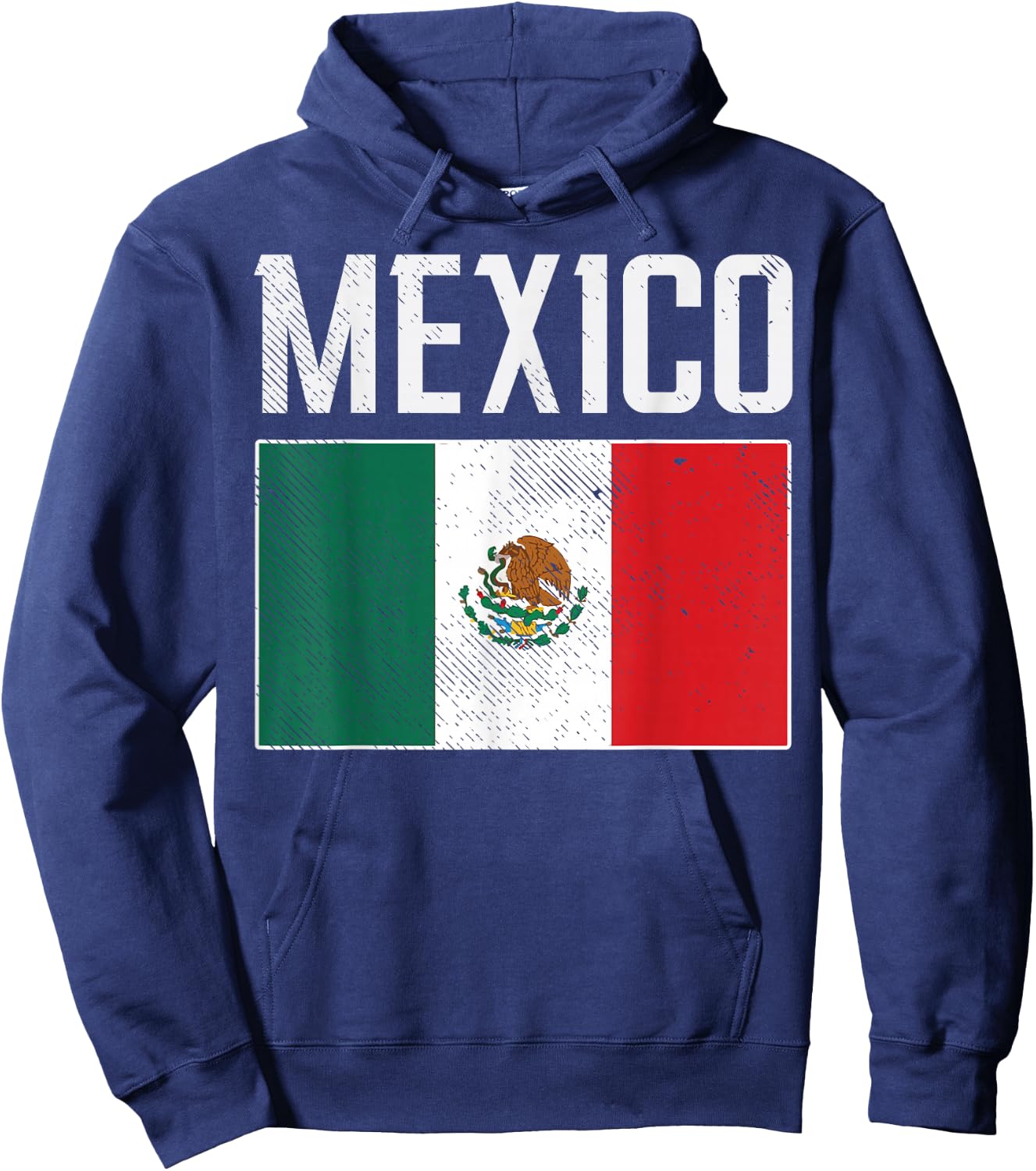 Mexico Flag Mexican Soccer Fan Men Women Boys Girls Kids Hoodie - Hoodie | Navy