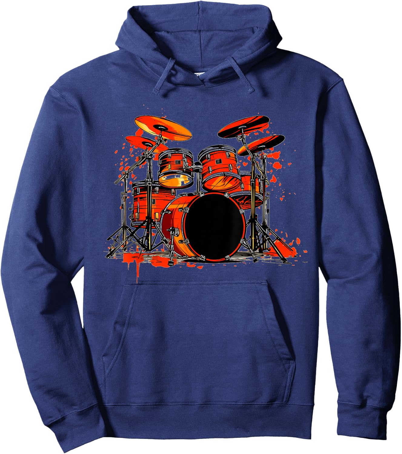 Cool Drums for Drummer and Rock Band Lovers Hoodie - Hoodie | Navy