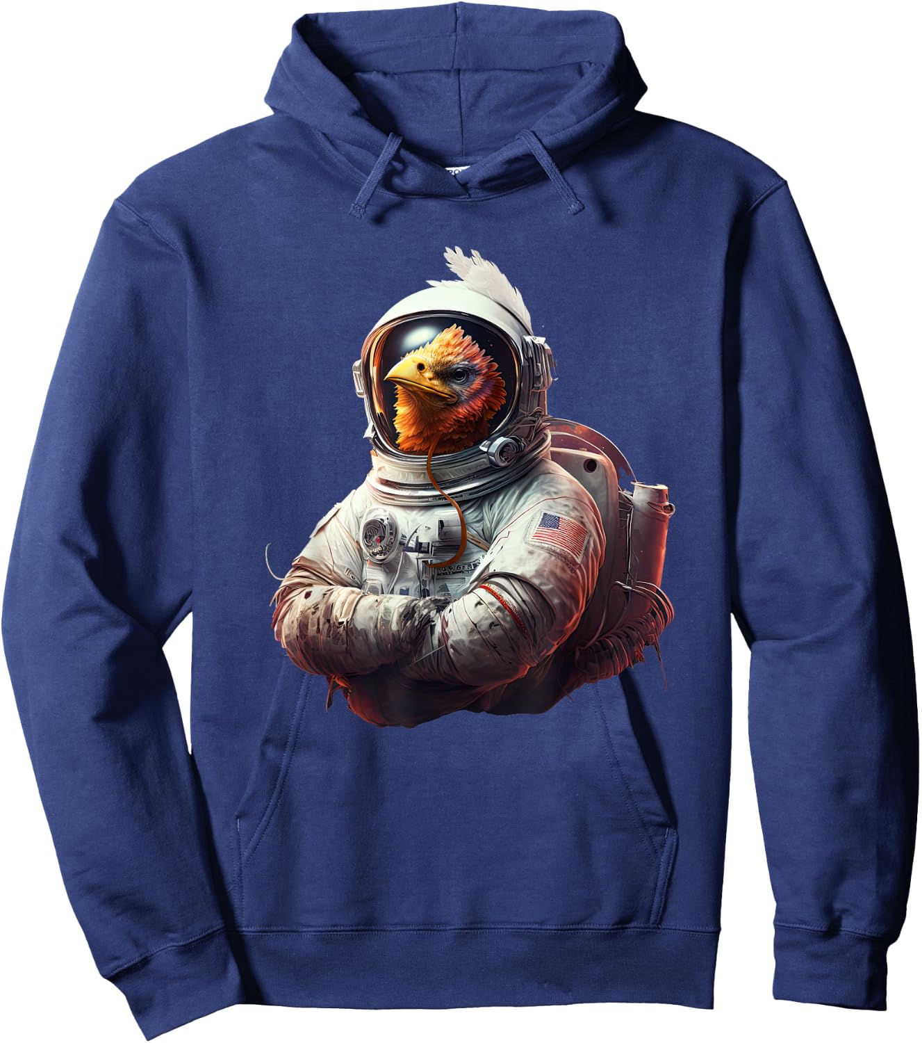 Chicken Cool Astronaut space Hoodie - Hoodie | Navy