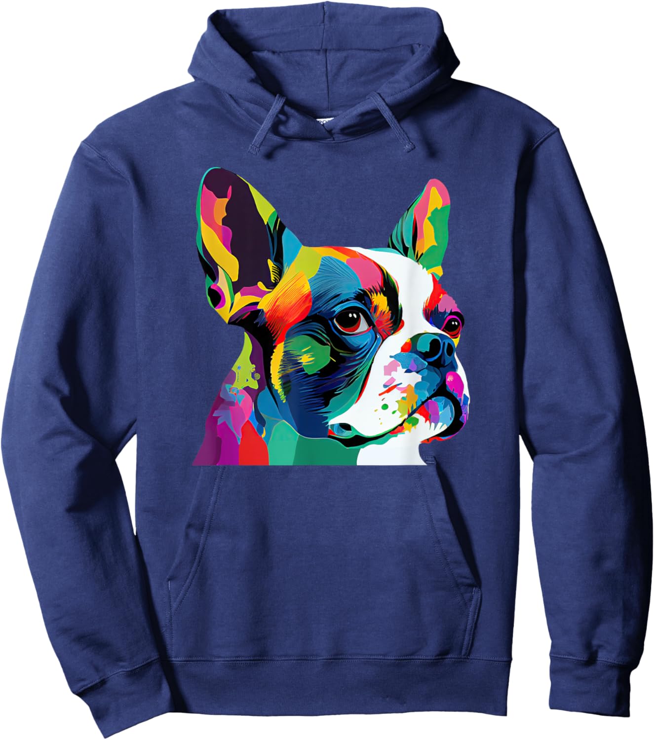 Boston Terrier Pop Art Design Boston Terrier Lovers Hoodie - Hoodie | Navy