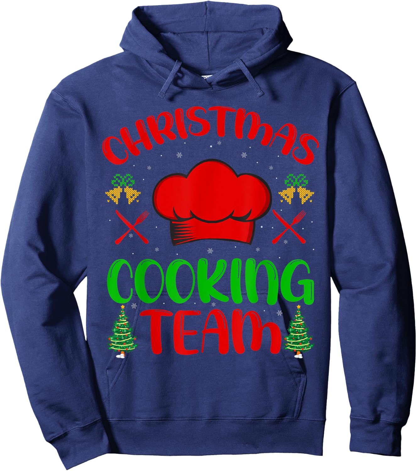Cooking Lover Xmas Cook Chef Christmas Cooking Team Hoodie - Hoodie | Navy