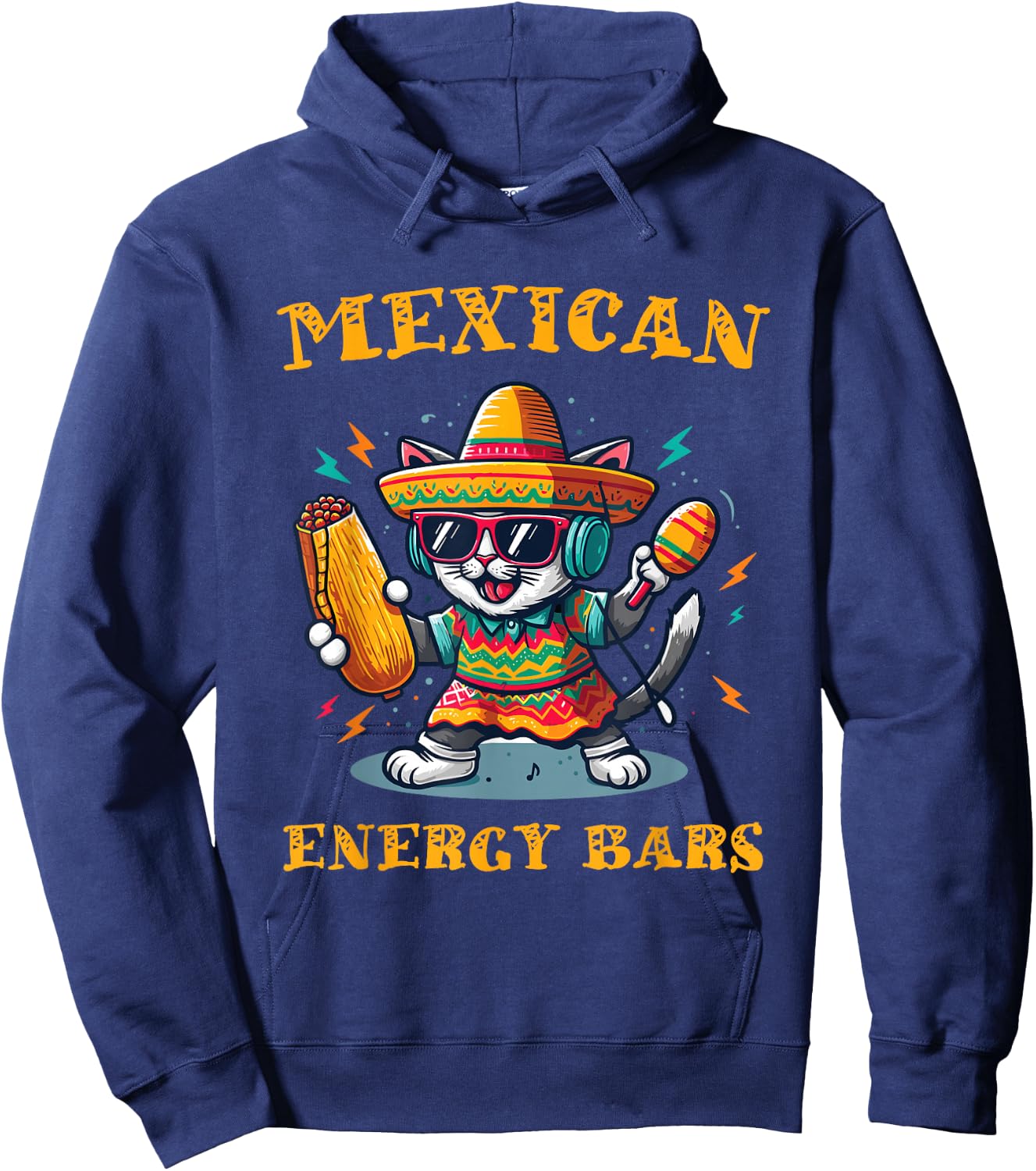 Tamale Mexican Energy Bars Funny Tamales Lover Mexican Food Hoodie - Hoodie | Navy