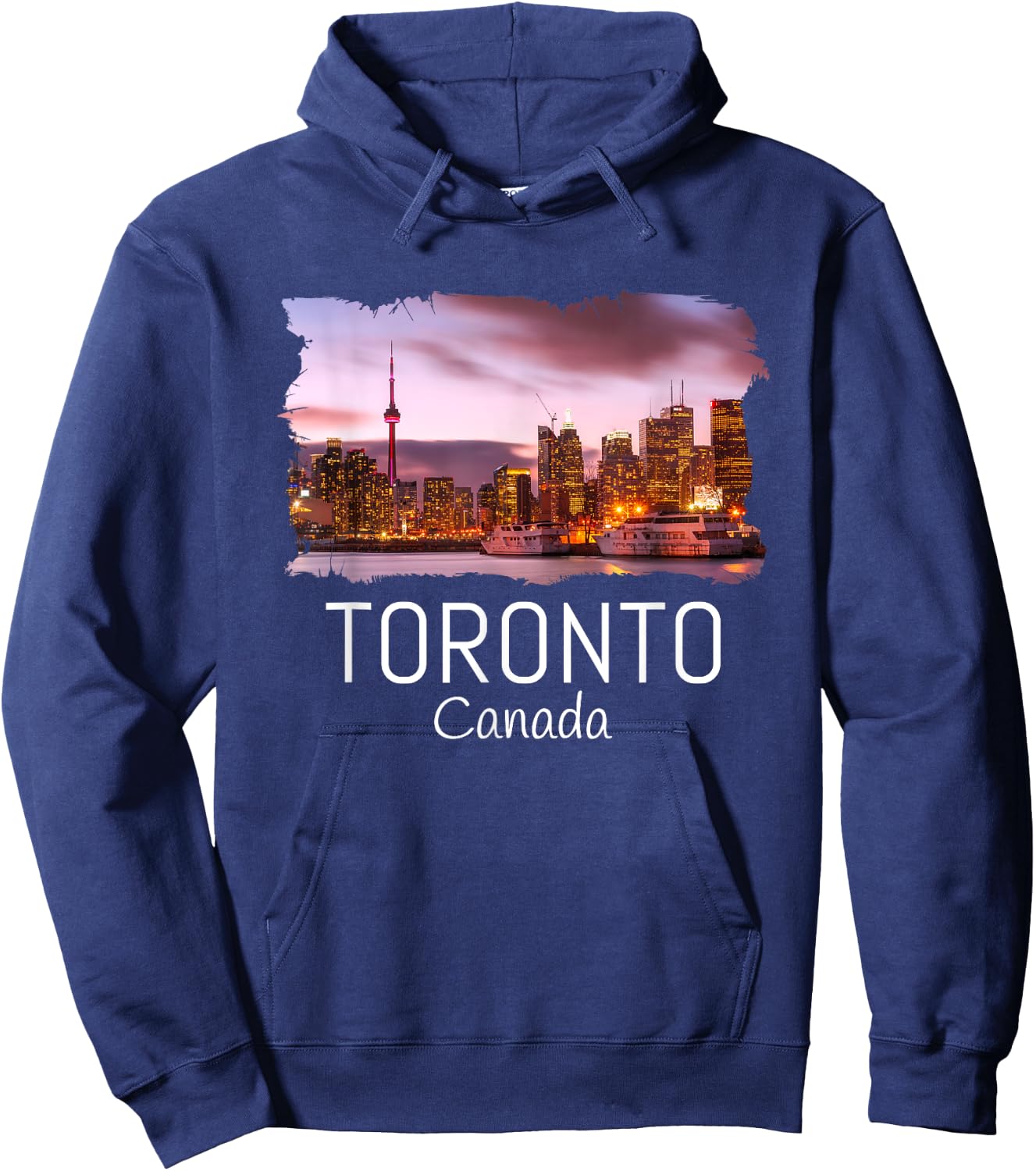 Toronto Skyline CN Tower Travel Souvenir Gift Toronto Canada Hoodie - Hoodie | Navy