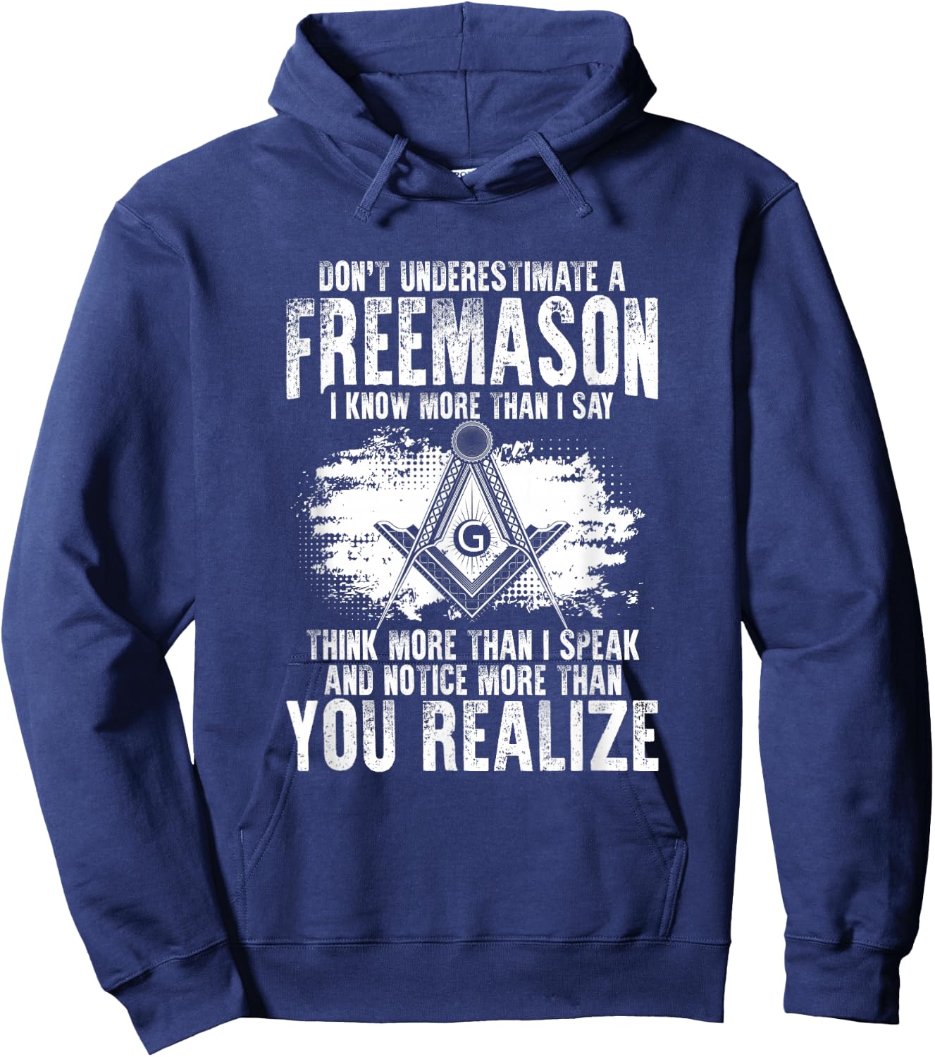 Masonry Freemasonry Masonic Don't Underestimate A Freemasons Hoodie - Hoodie | Navy