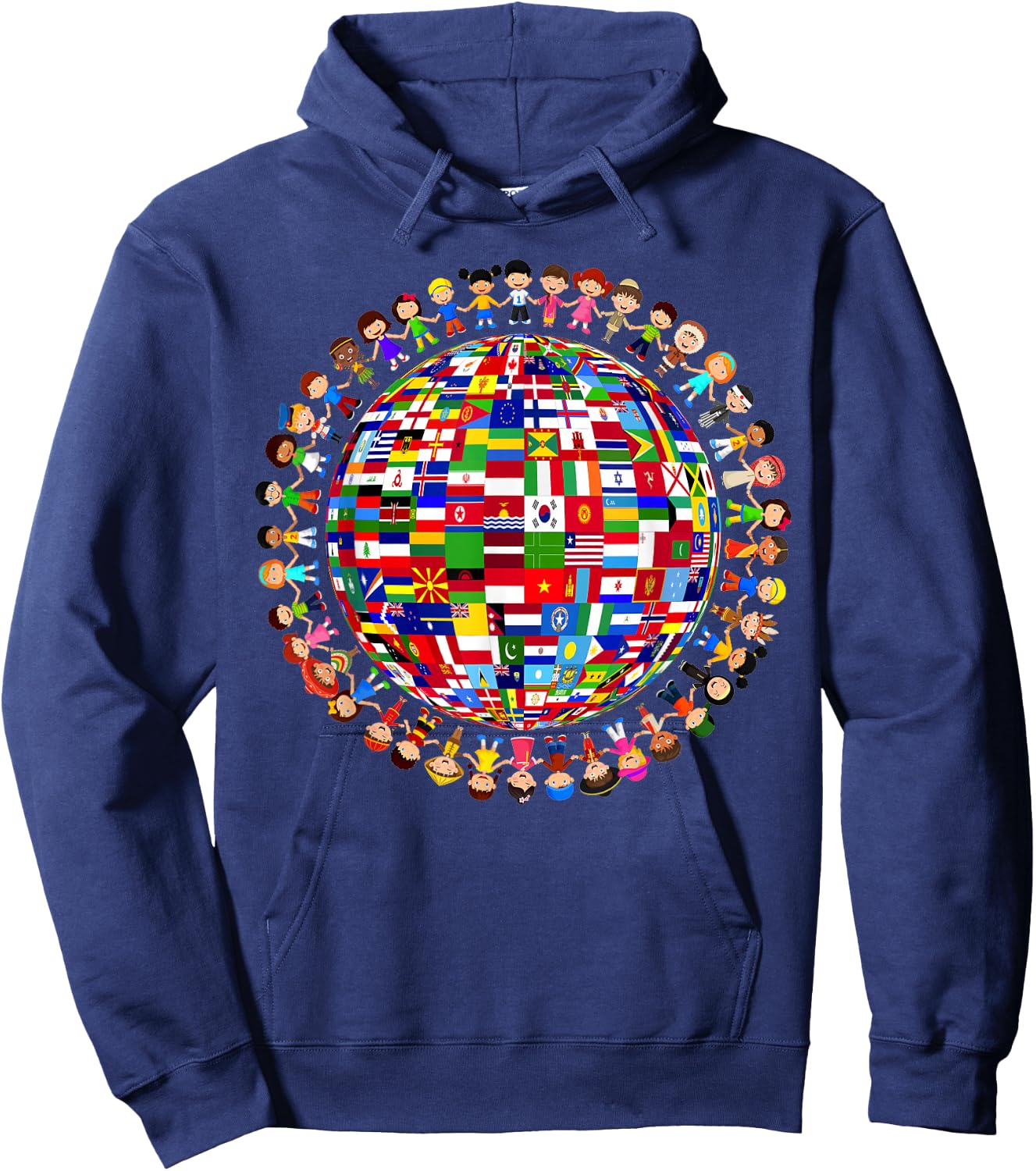National Flags Circle World Peace International Day Of Peace Hoodie - Hoodie | Navy