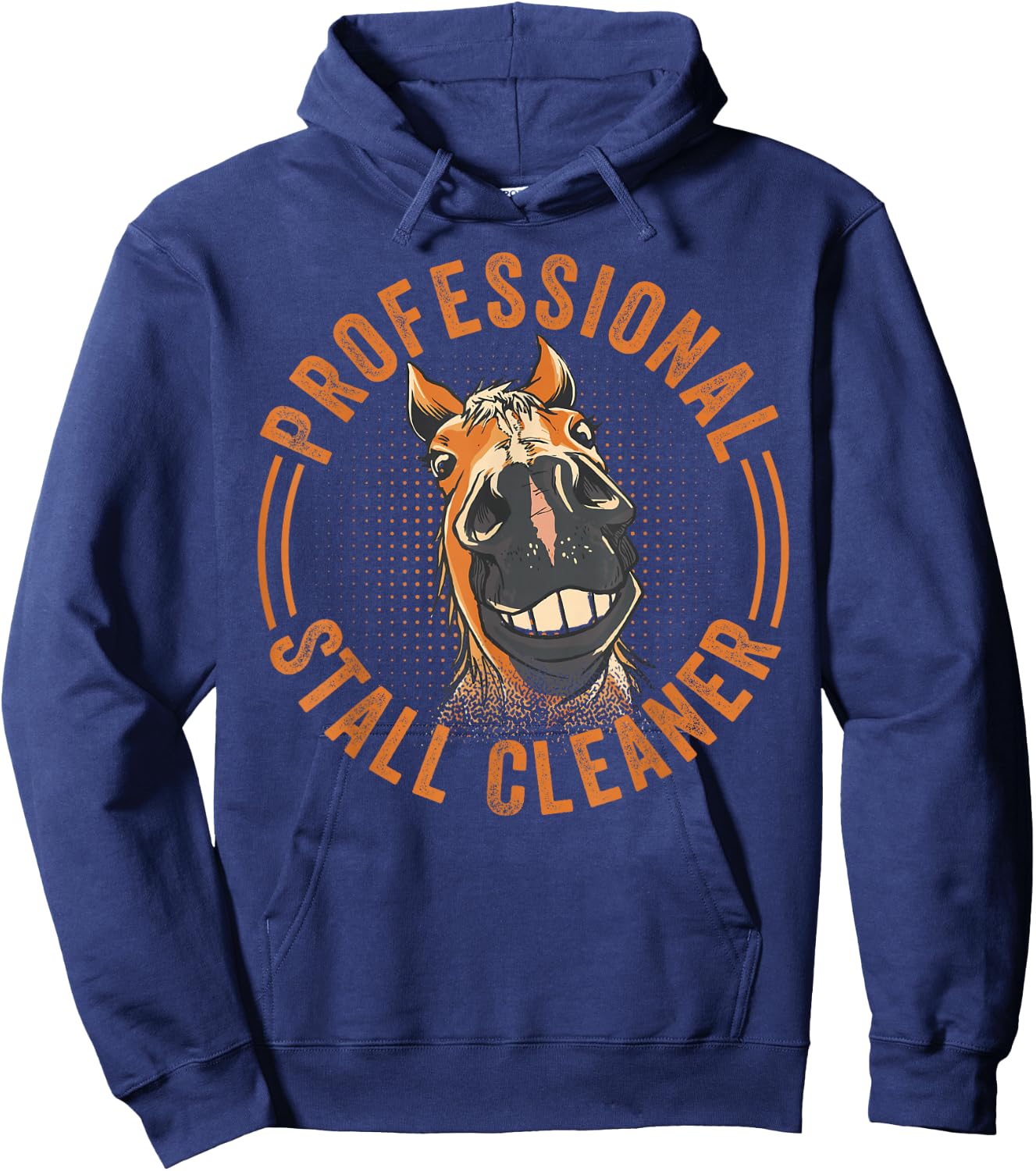 Professional Stall Cleaner - Funny Horse - Equestrian Hoodie - Hoodie | Navy
