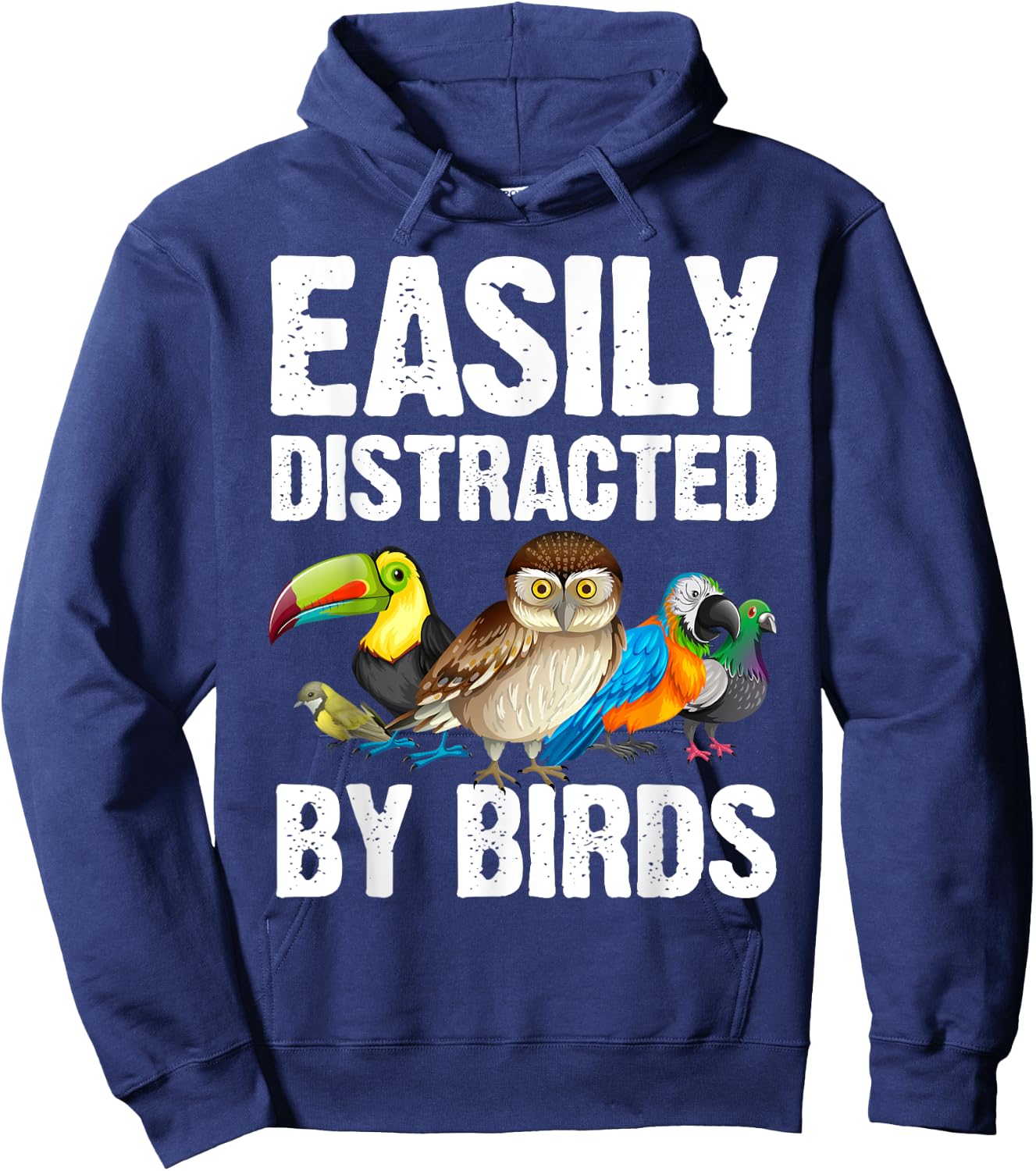 Funny Bird Lover Art Women Ornithology Bird Watcher Hoodie - Hoodie | Navy