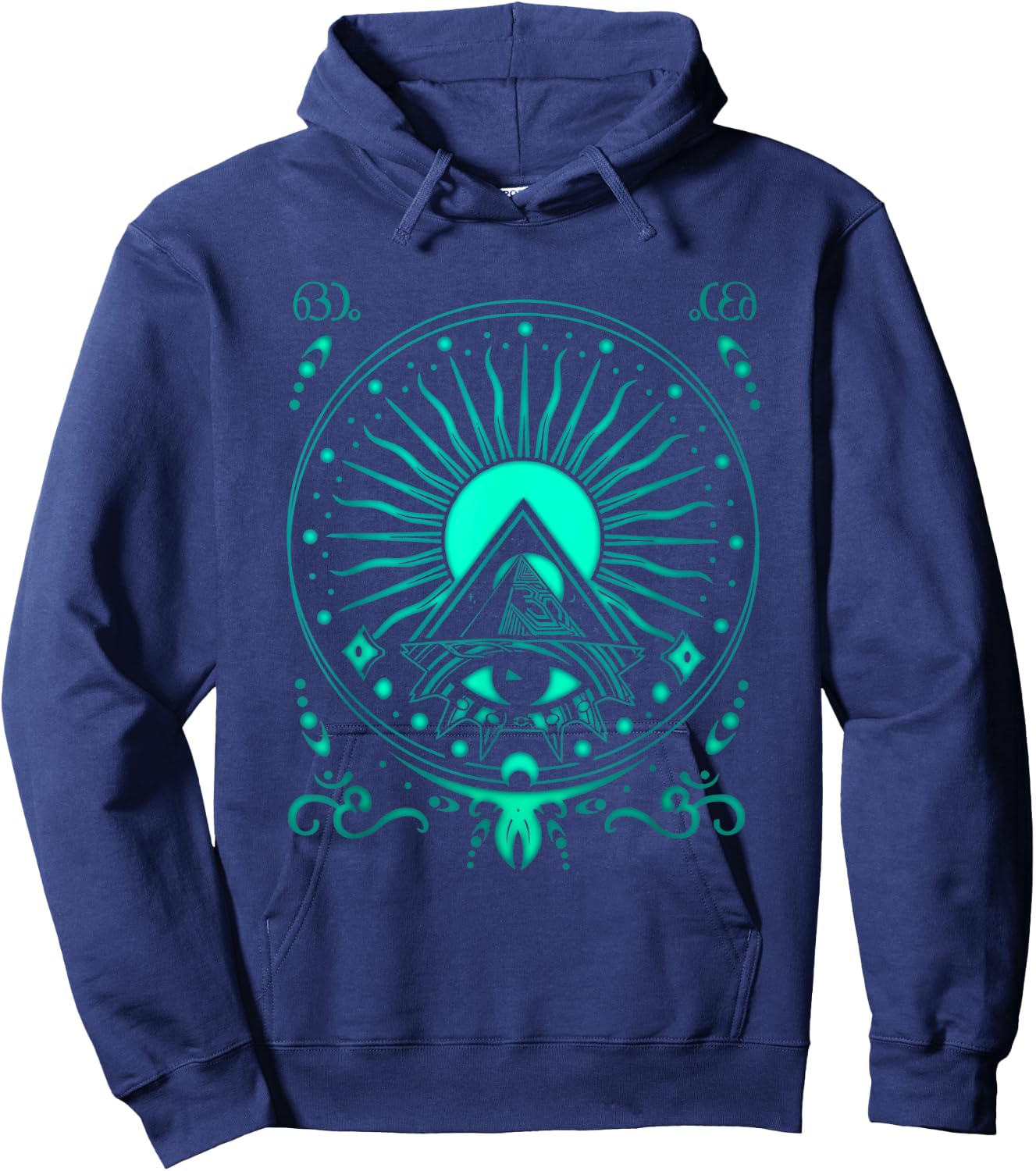 Goa Psychedelic Trance - OM Psytrance Event Raver Hoodie - Hoodie | Navy