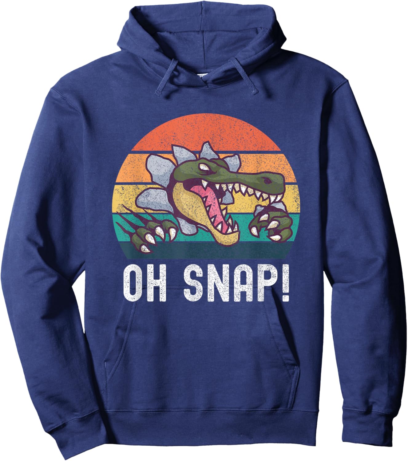 Oh Snap Funny Alligator Lover Crocodile Saying Hoodie - Hoodie | Navy