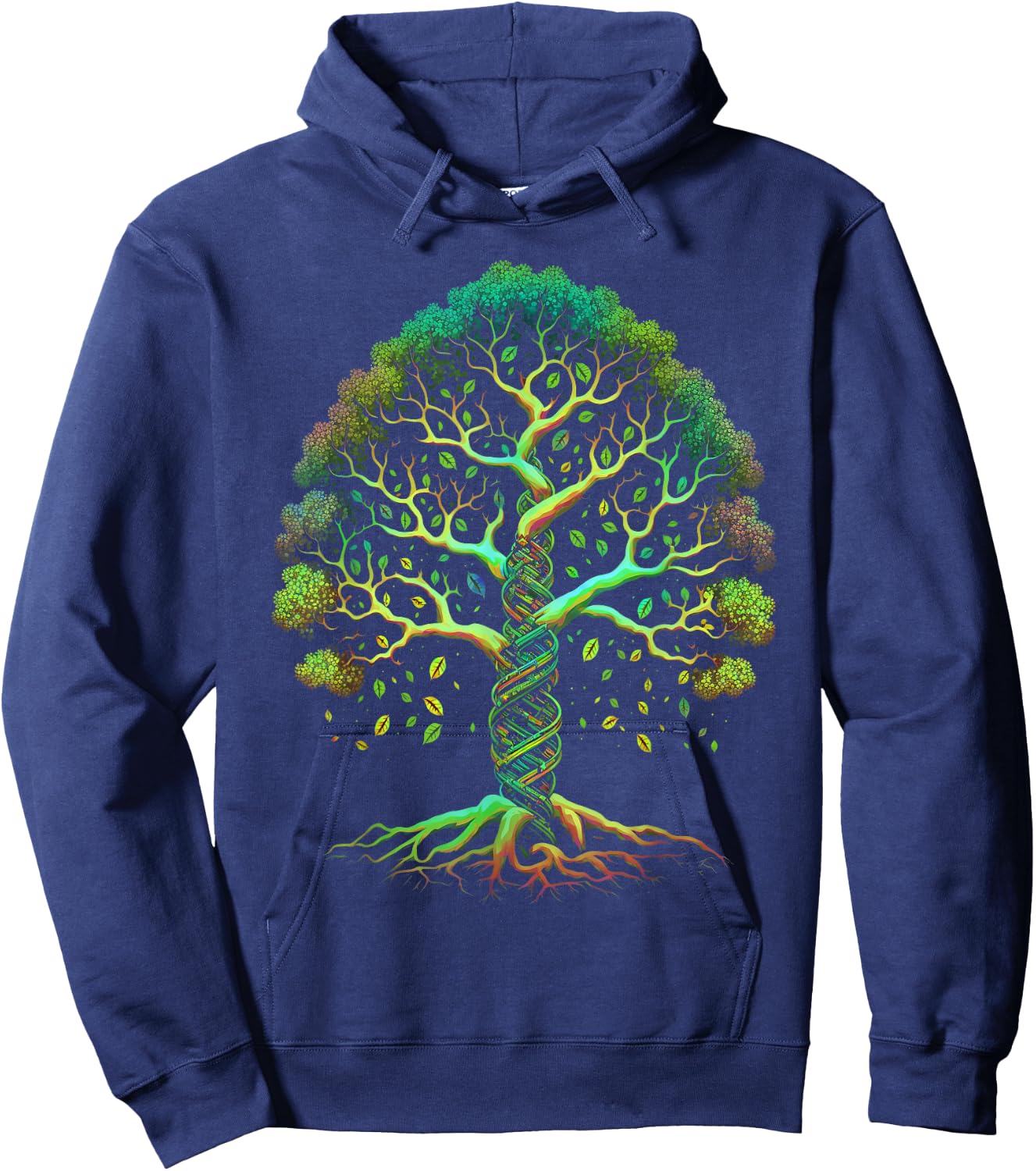 DNA Tree of Life Science Graphic , Women and Kids Hoodie - Hoodie | Navy