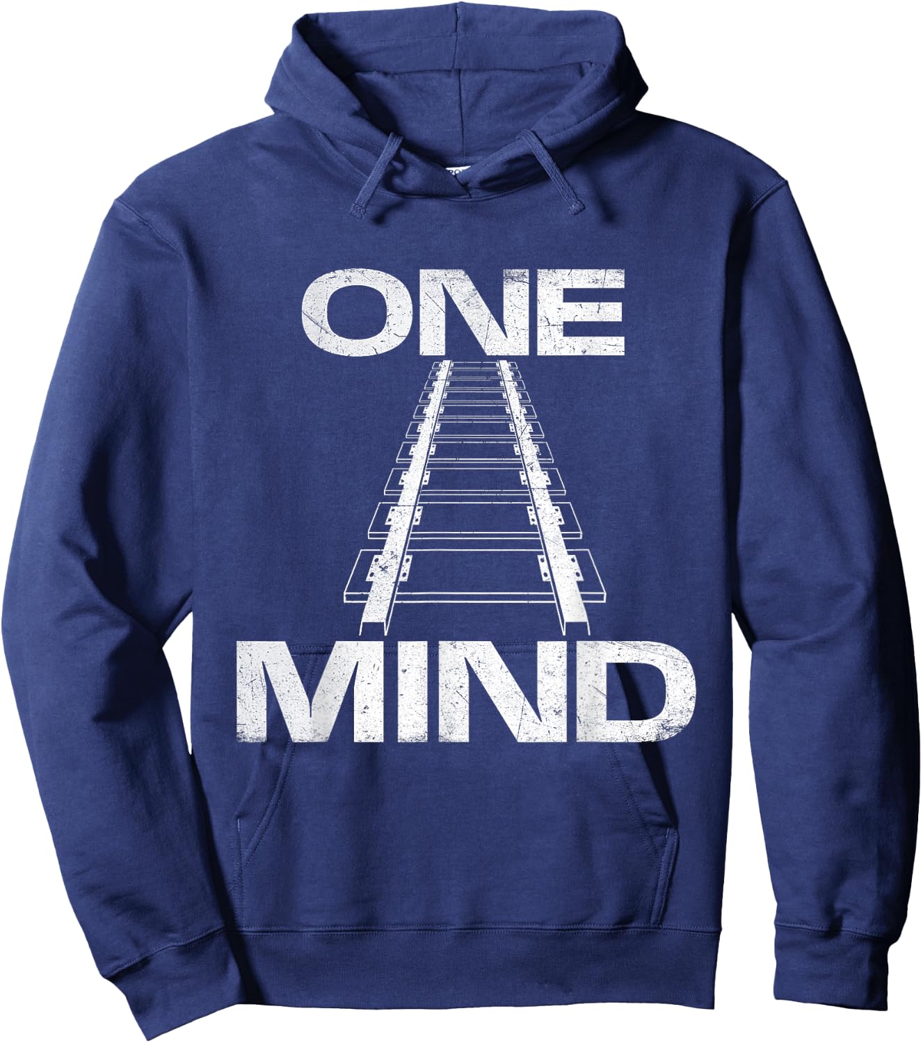 One Track Mind - Train Lover Railway Railroad Hoodie - Hoodie | Navy