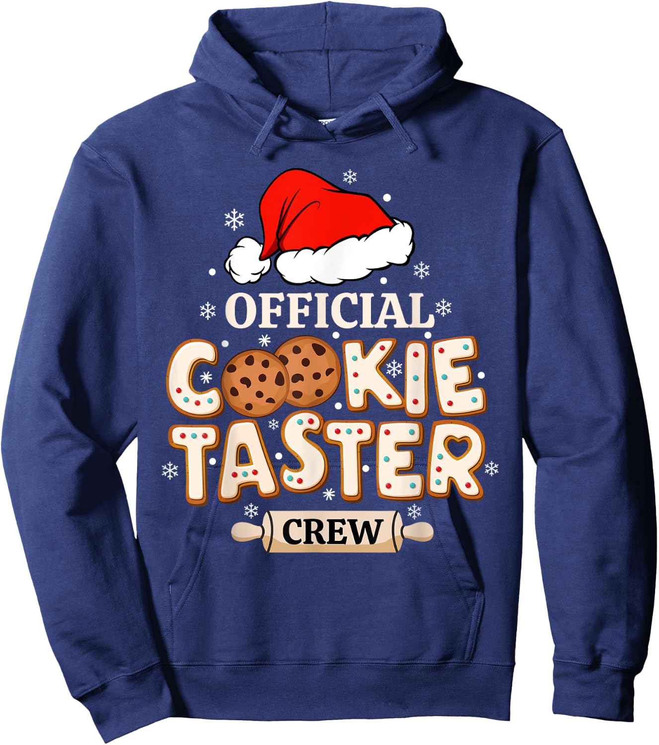 Official Cookie Taster Crew, Funny Christmas Baking Team Hoodie - Hoodie | Navy