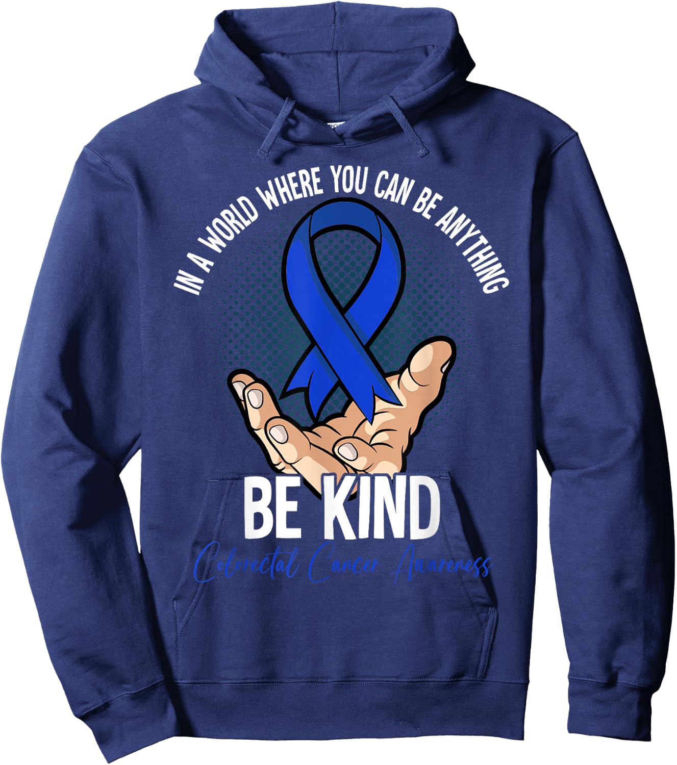 Colorectal Cancer Awareness Month Hoodie - Hoodie | Navy