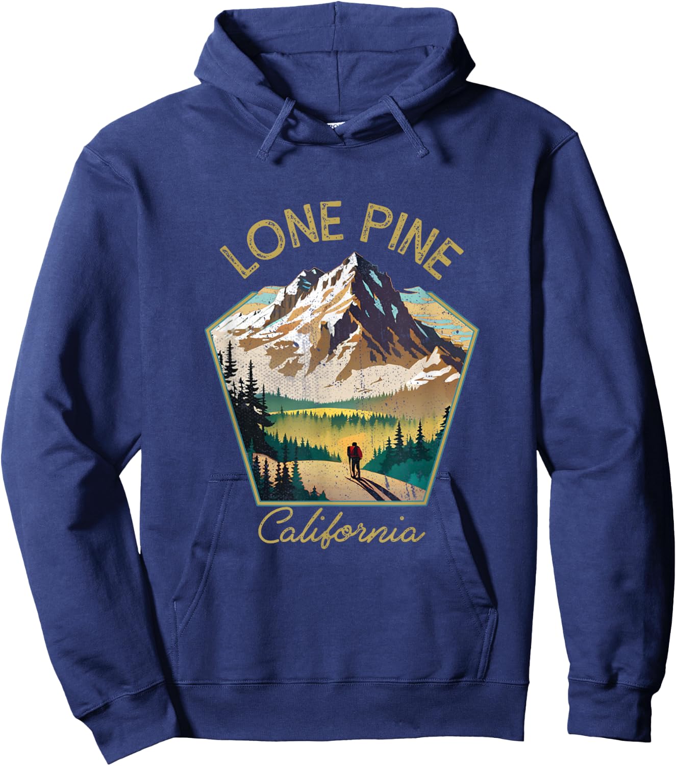 Lone Pine Retro Clothing - Lone Pine Souvenir Hoodie - Hoodie | Navy