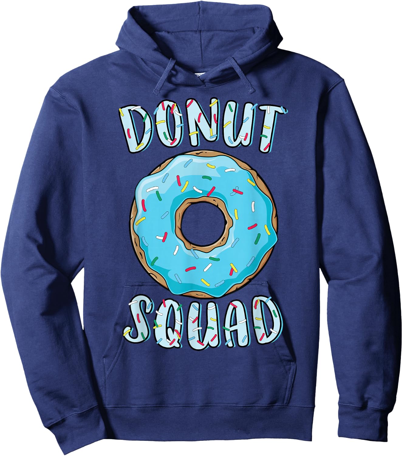 Doughnut Squad Matching Doughnut Party Blue Doughnut Sprinkles Hoodie - Hoodie | Navy