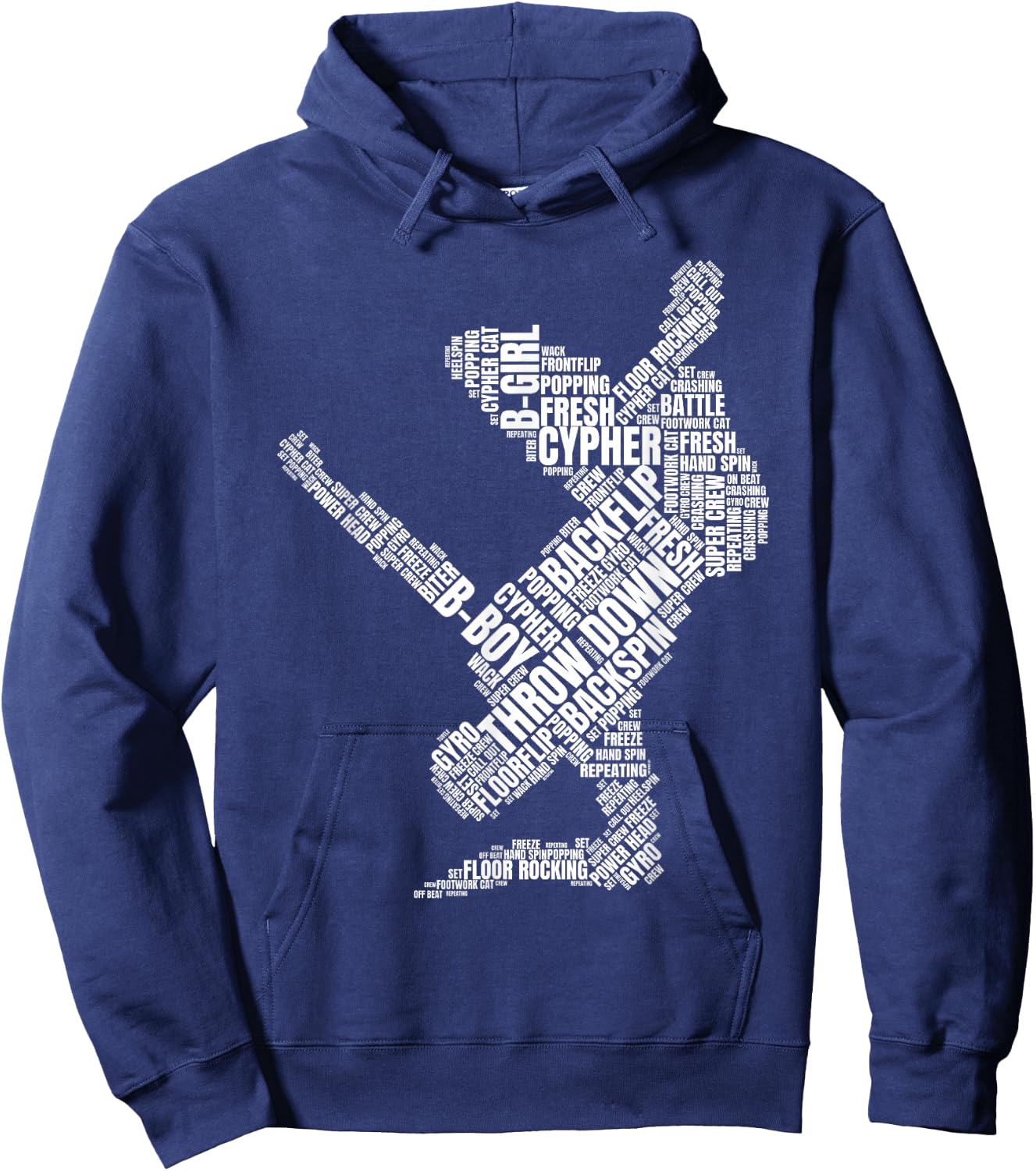Breakdancer Design | Breakdance B-Boy B-Girl Breakdancing Hoodie - Hoodie | Navy