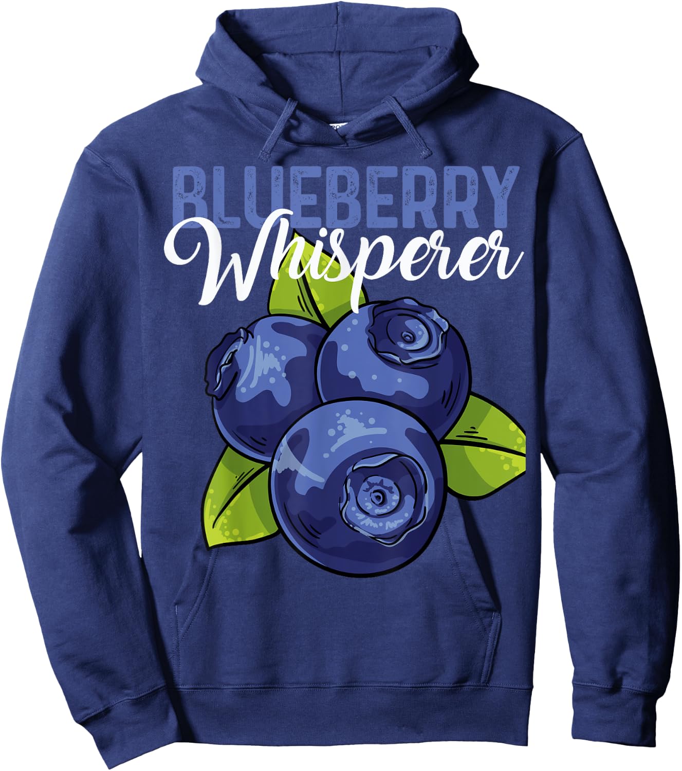 Blueberry Whisperer Fruit Love Blueberries Tasty Berry Cute Hoodie - Hoodie | Navy