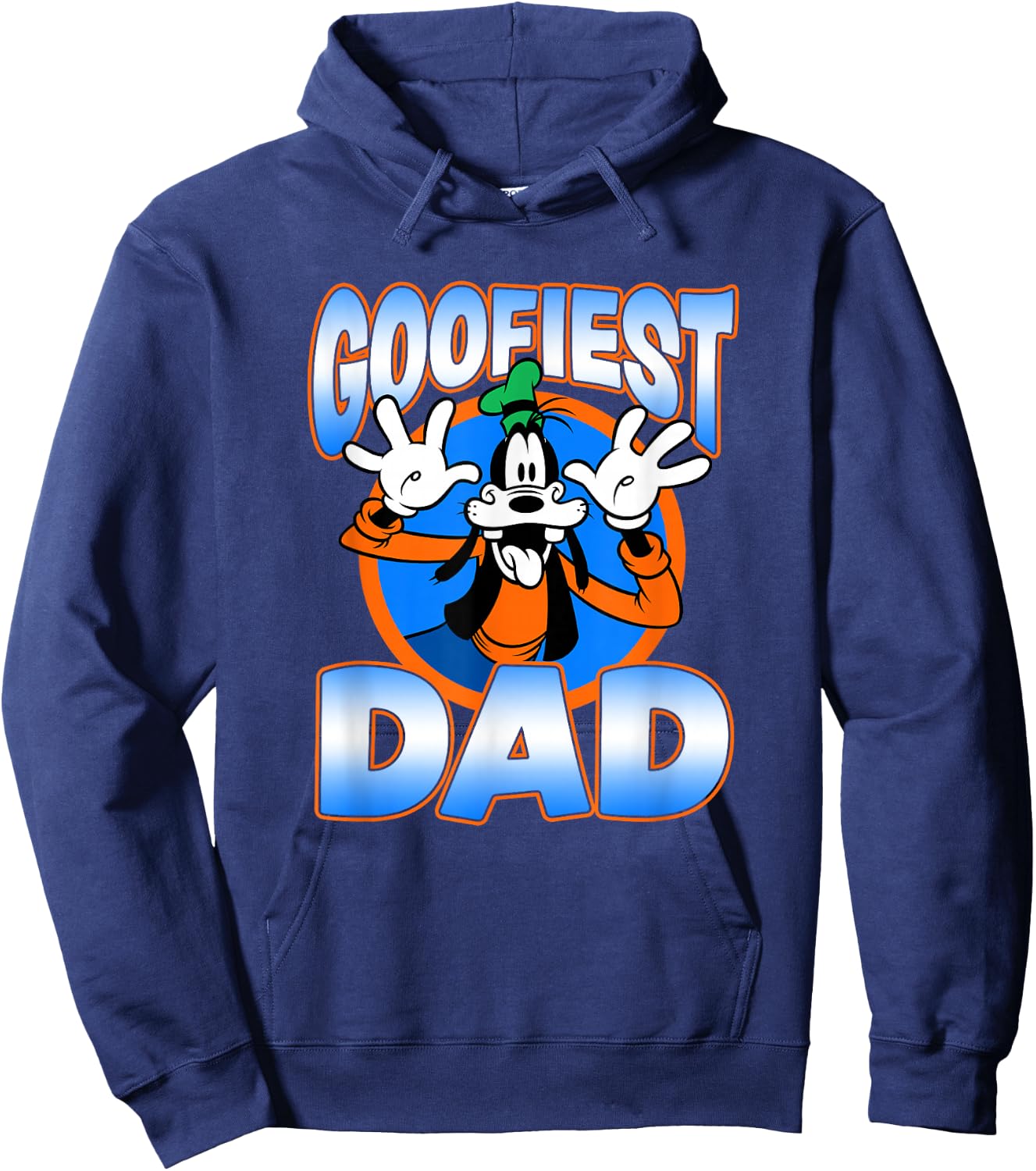 Disney Mickey and Friends Father's Day Goofiest Dad Vintage Hoodie - Hoodie | Navy