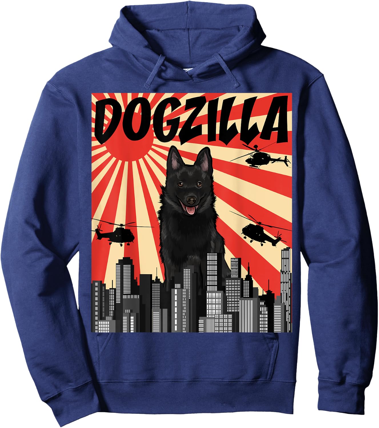 Funny Dog Skipperki Hoodie - Hoodie | Navy