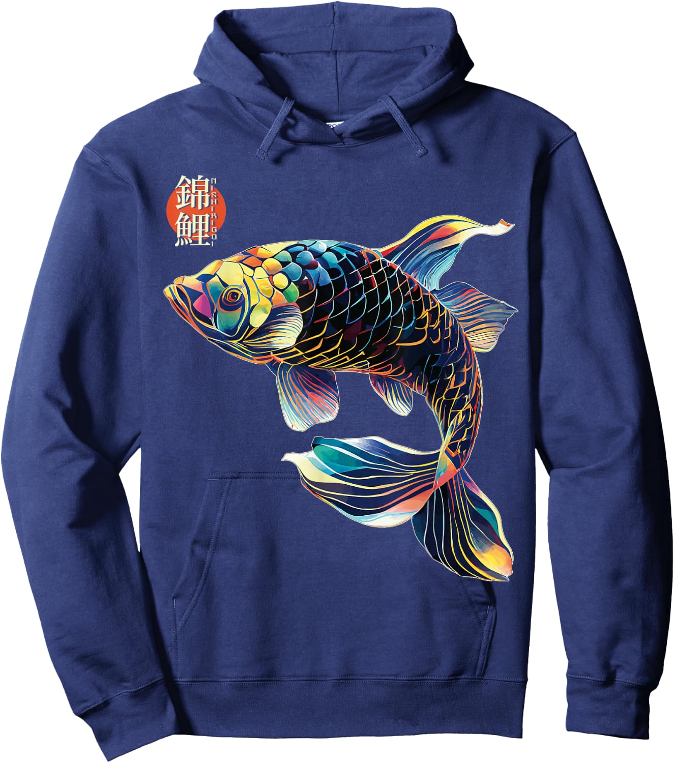 Japanese Koi Fish, Koi Carp Lovers, Women, Men, Kids Hoodie - Hoodie | Navy