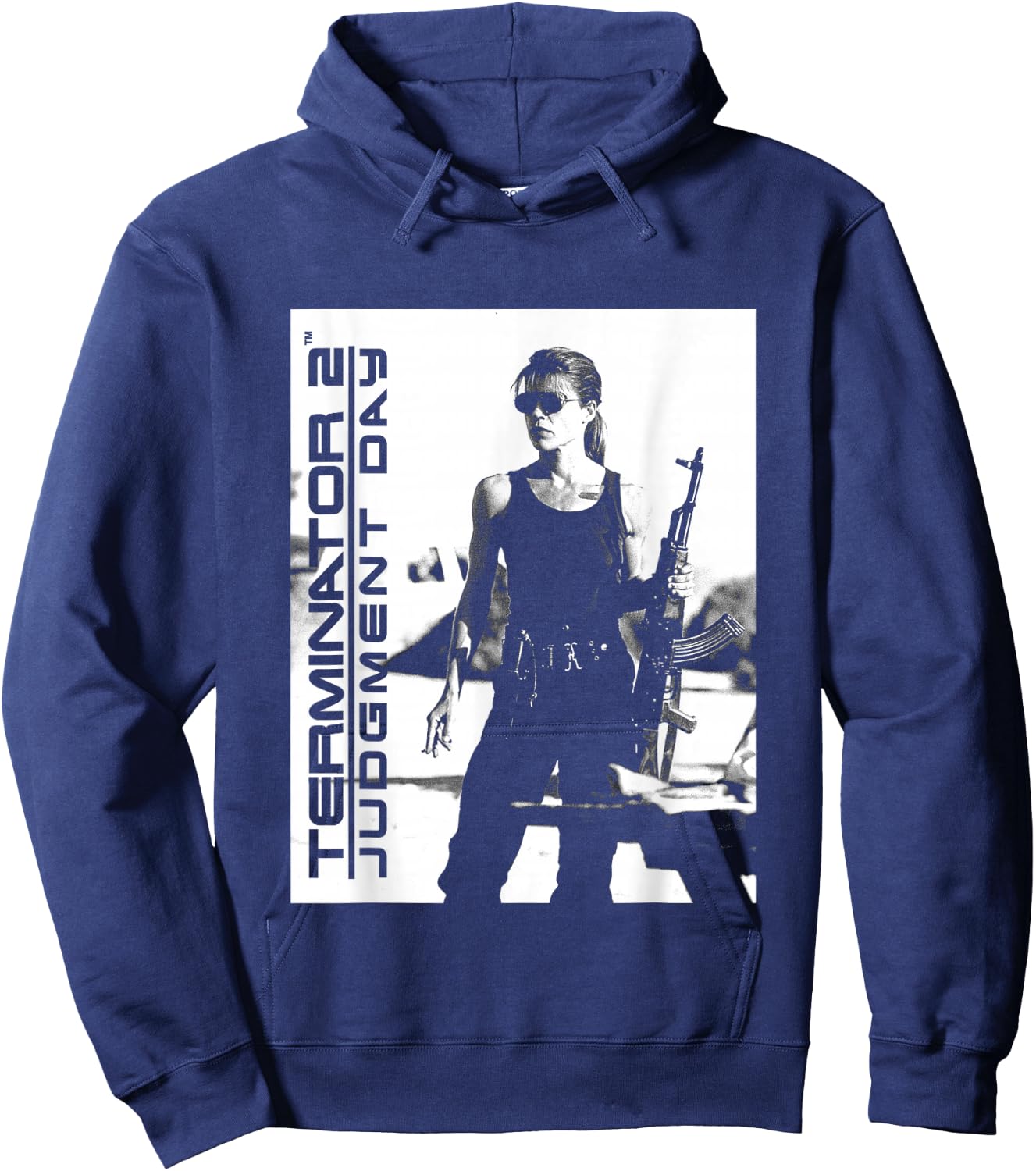 Terminator 2 Judgement Day Sarah Connor Hoodie - Hoodie | Navy