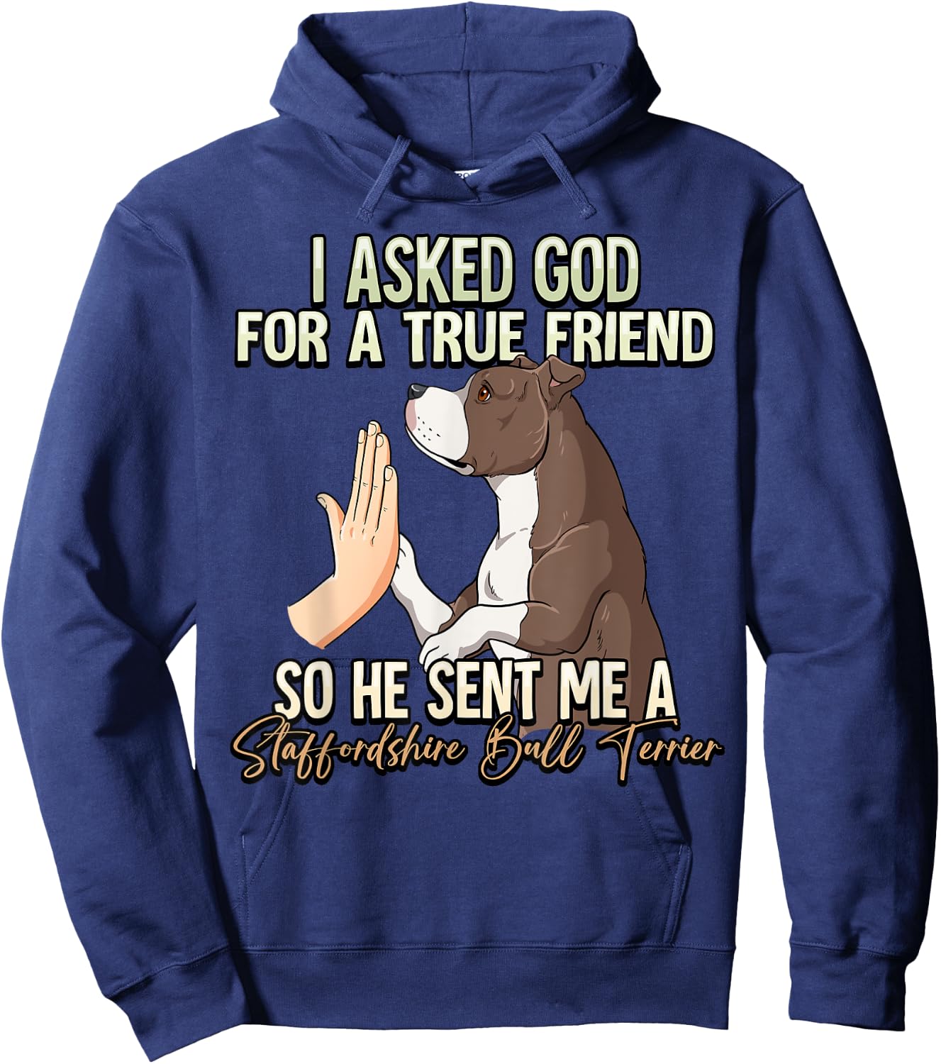Staffordshire Bull Terrier Hoodie - Hoodie | Navy