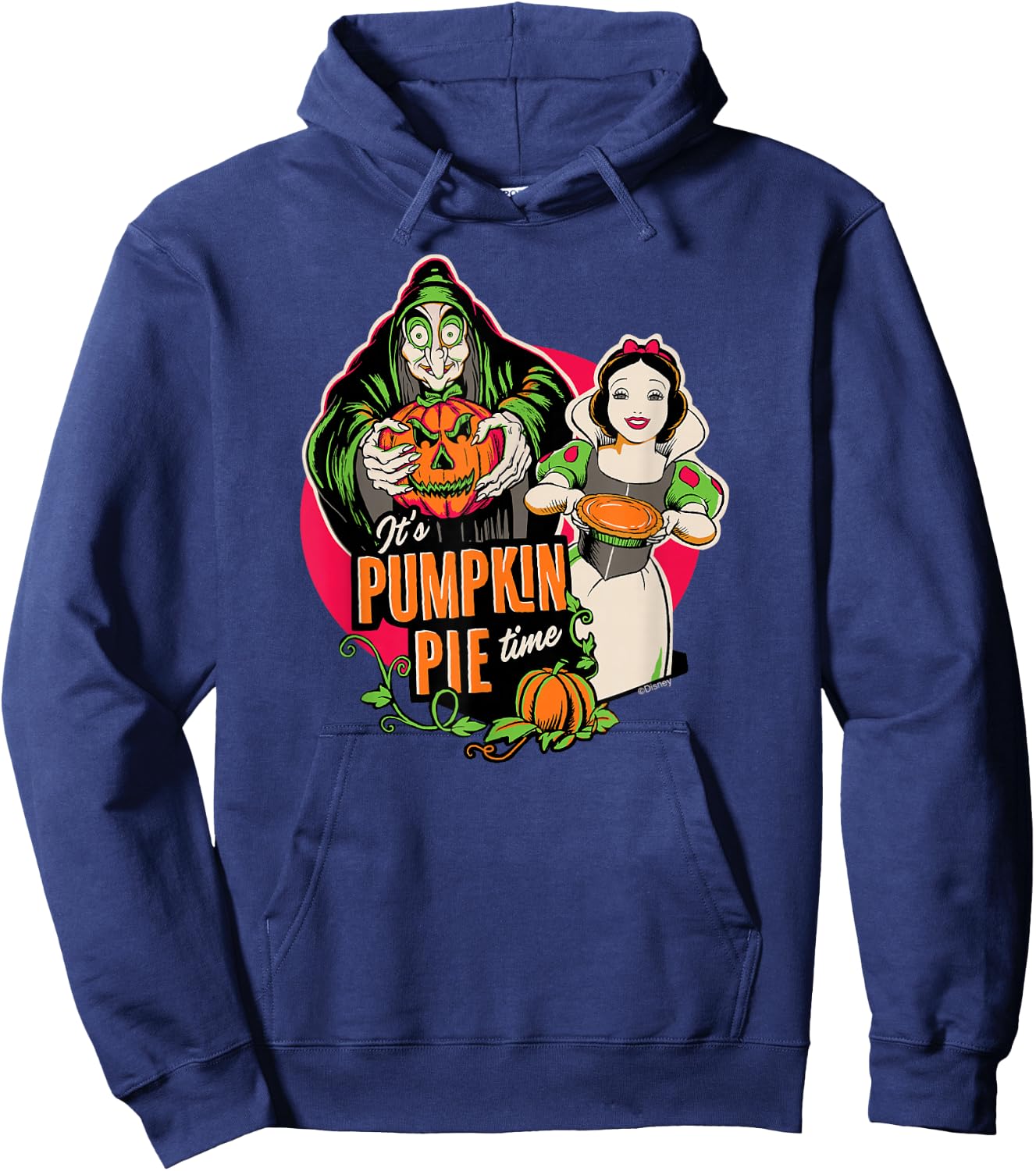 Disney Princess Snow White Queen Pumpkin Pie Time Halloween Hoodie - Hoodie | Navy