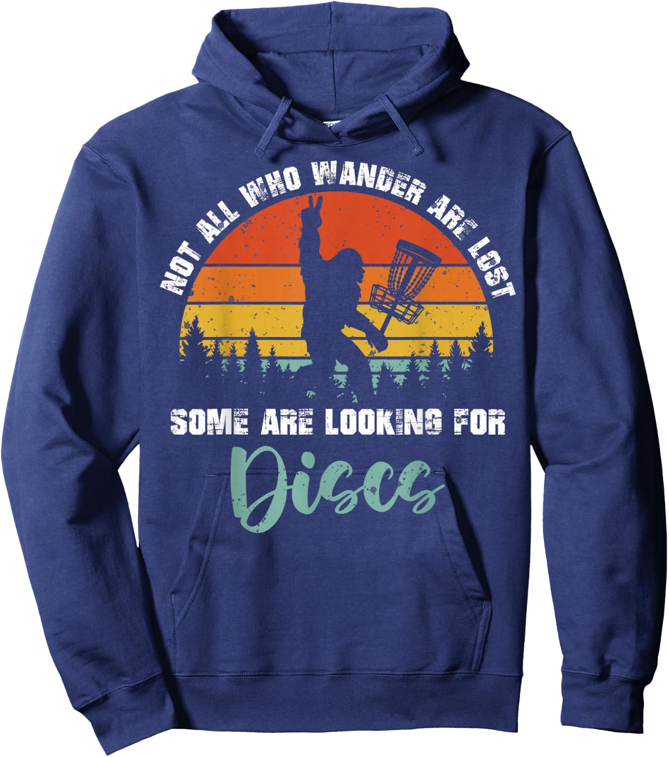 Bigfoot Disc Golf Big Foot Sasquatch Gifts Women Hoodie - Hoodie | Navy