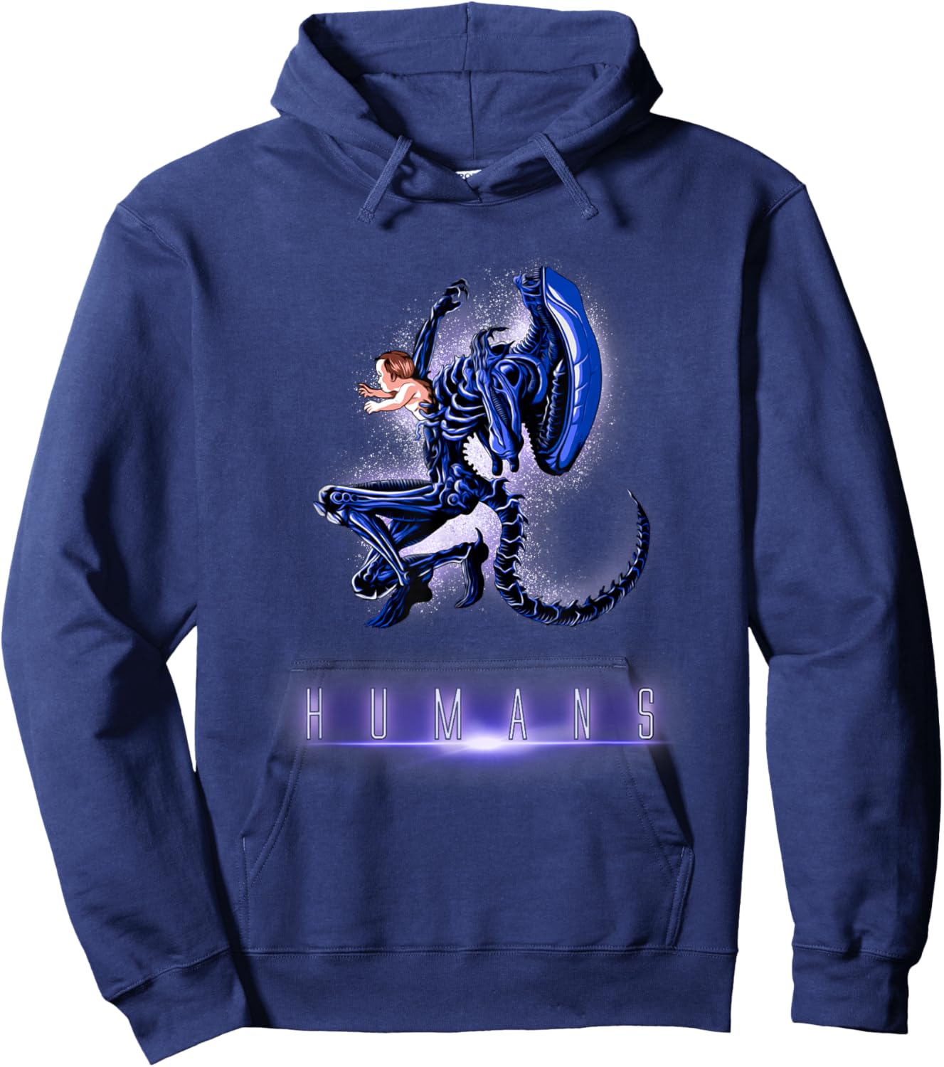 Humans Xenomorph Alien Baby Hoodie - Hoodie | Navy
