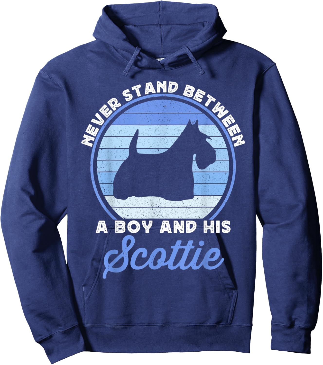 Funny Boys Scottish Terrier Dog For Kids Boy Scotty Scottie Hoodie - Hoodie | Navy