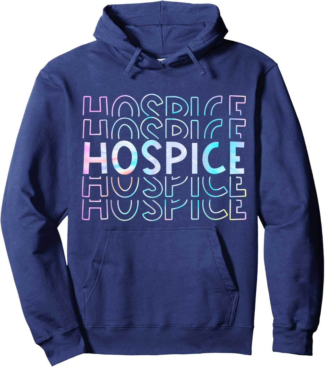 Cute Tie Dye Hospice Nurse Life Hospice Squad Hoodie - Hoodie | Navy