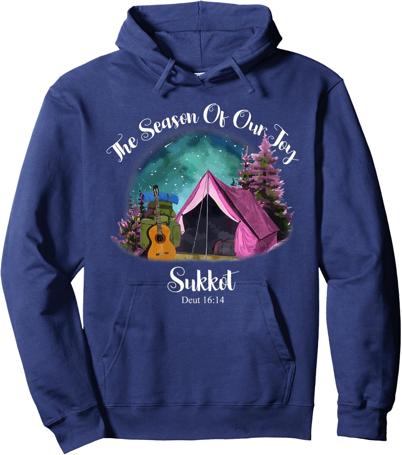 Sukkot Biblical Feast Celebration Bible Study Worship Yeshua Hoodie - Hoodie | Navy