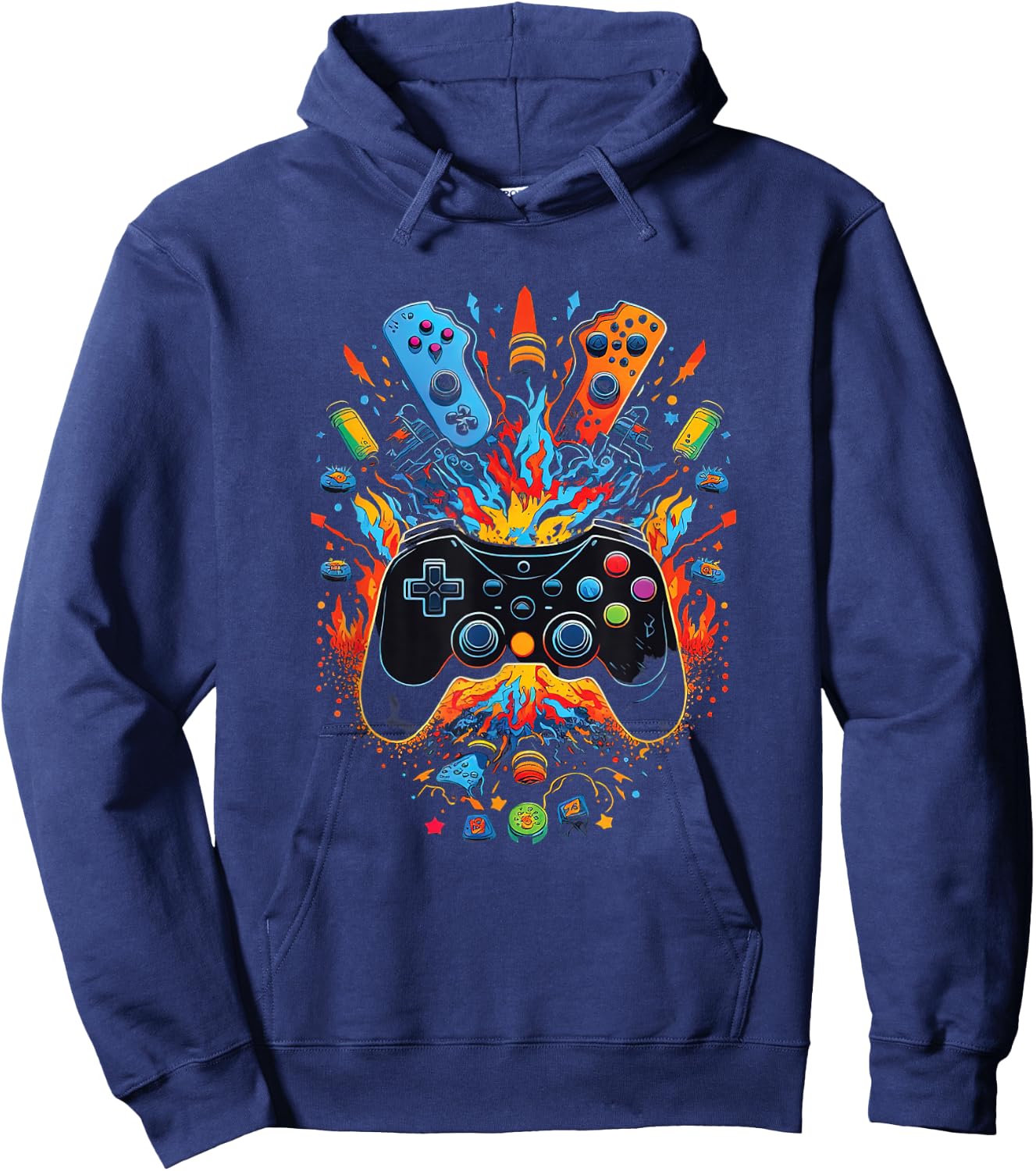 Gamer Aesthetic Graphic Gaming Video Games Boys Teens Kids Hoodie - Hoodie | Navy