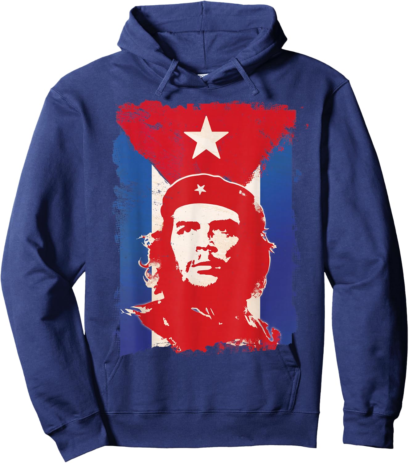 Che Guevara Shirt Cuba Flag Cuban Heritage Revolution Rebel Hoodie - Hoodie | Navy