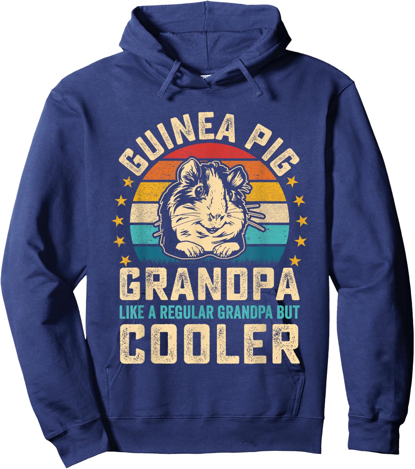 Rodent Guinea Pig grandpa like a Regular grandpa but Cooler Hoodie - Hoodie | Navy