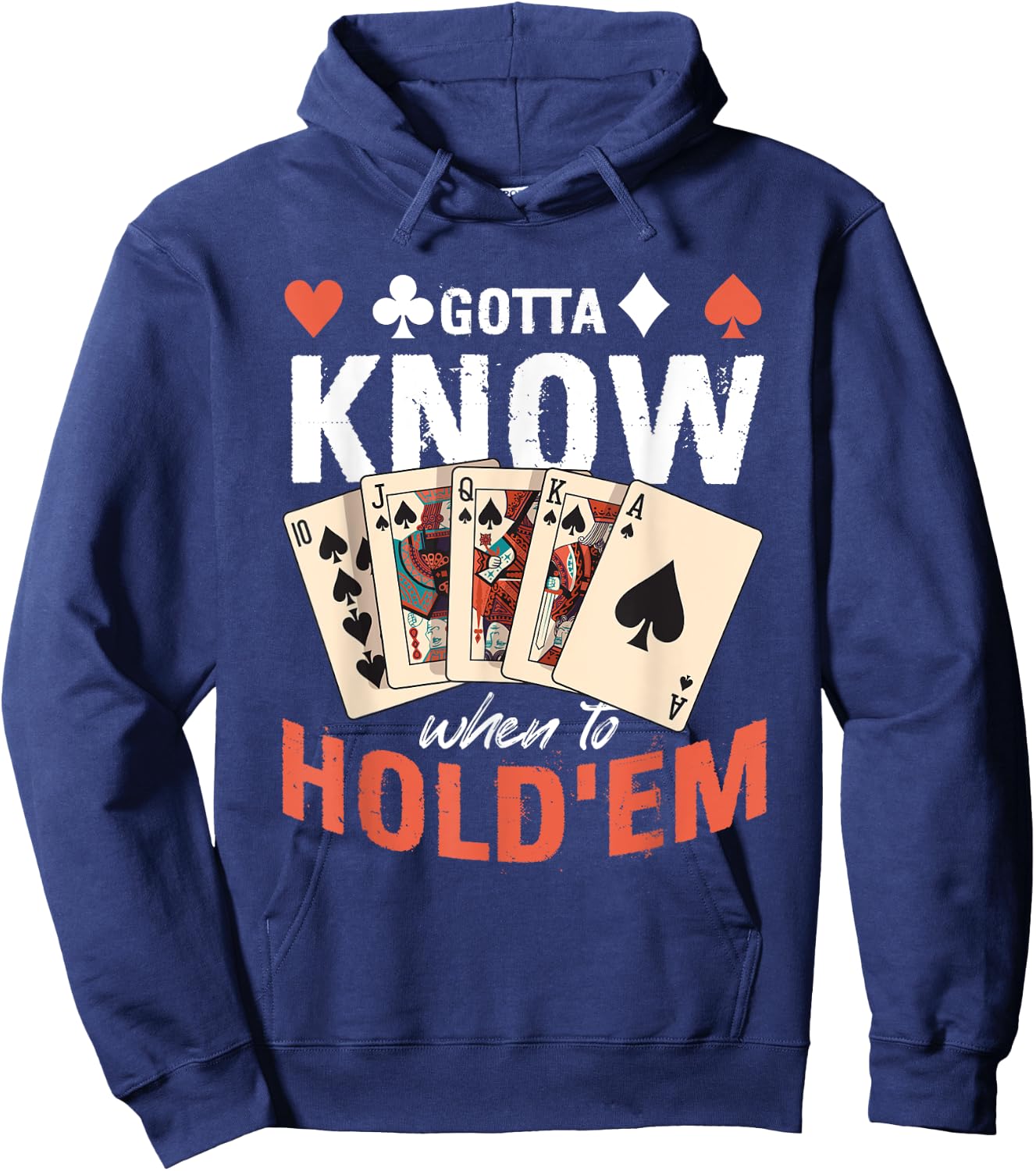 Poker Texas Holdem - Gotta Know When To Hold Em Hoodie - Hoodie | Navy