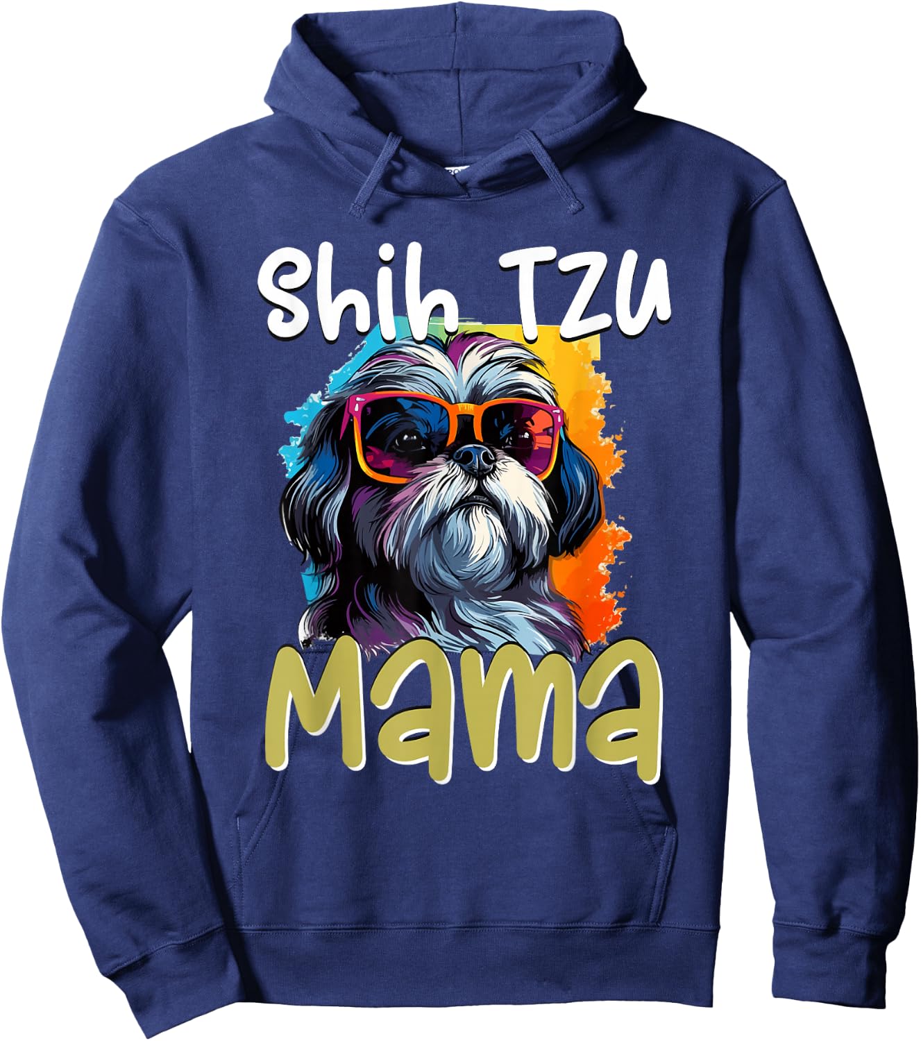 Shih Tzu Hsi Shih Dog Pet Dog Breed Shih Tzu Mom Hoodie - Hoodie | Navy