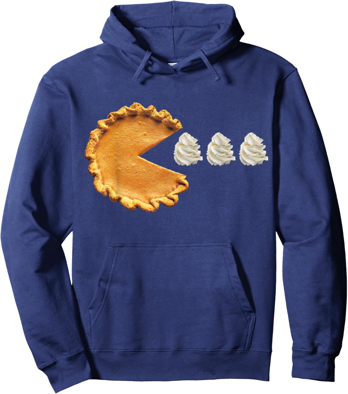 Pumpkin Pie Thanksgiving Hoodie - Hoodie | Navy