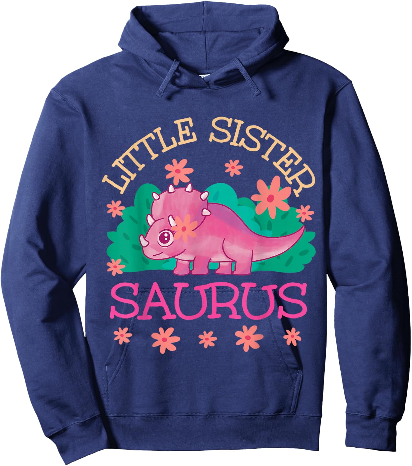 Little Sister Saurus Hoodie - Hoodie | Navy