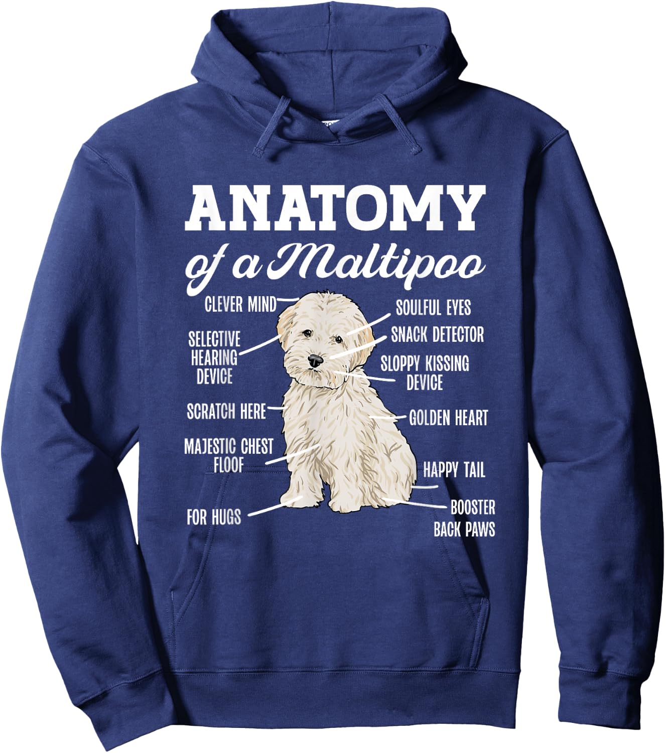 Maltipoo Hoodie - Hoodie | Navy